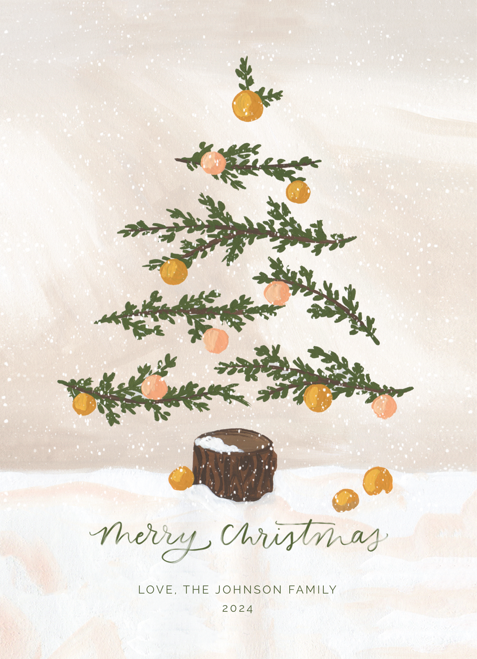 Painted Holiday Tree
