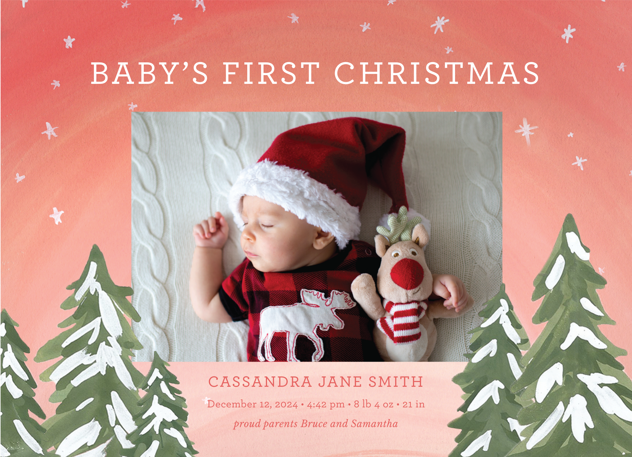First Christmas Pink