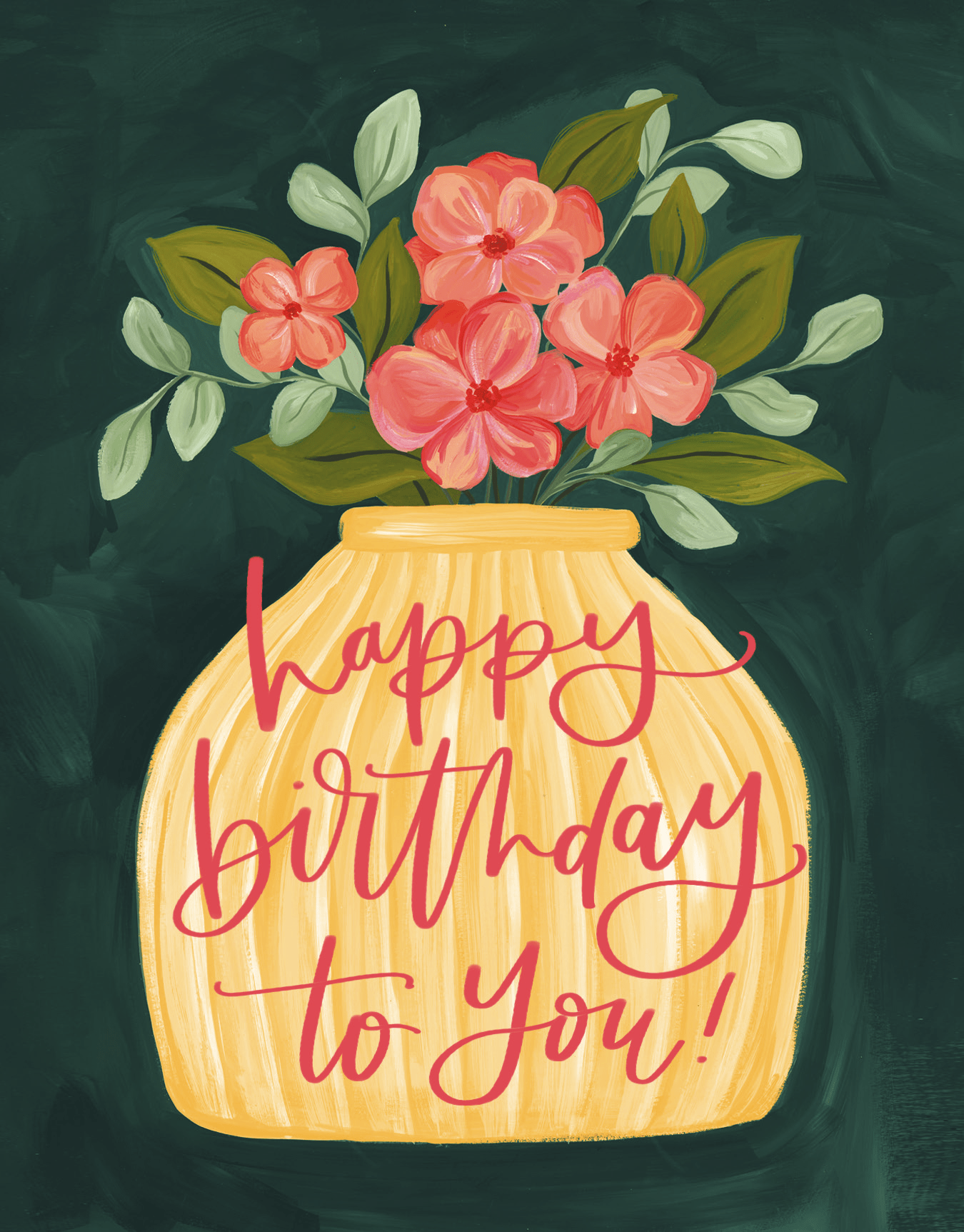 Birthday Vase