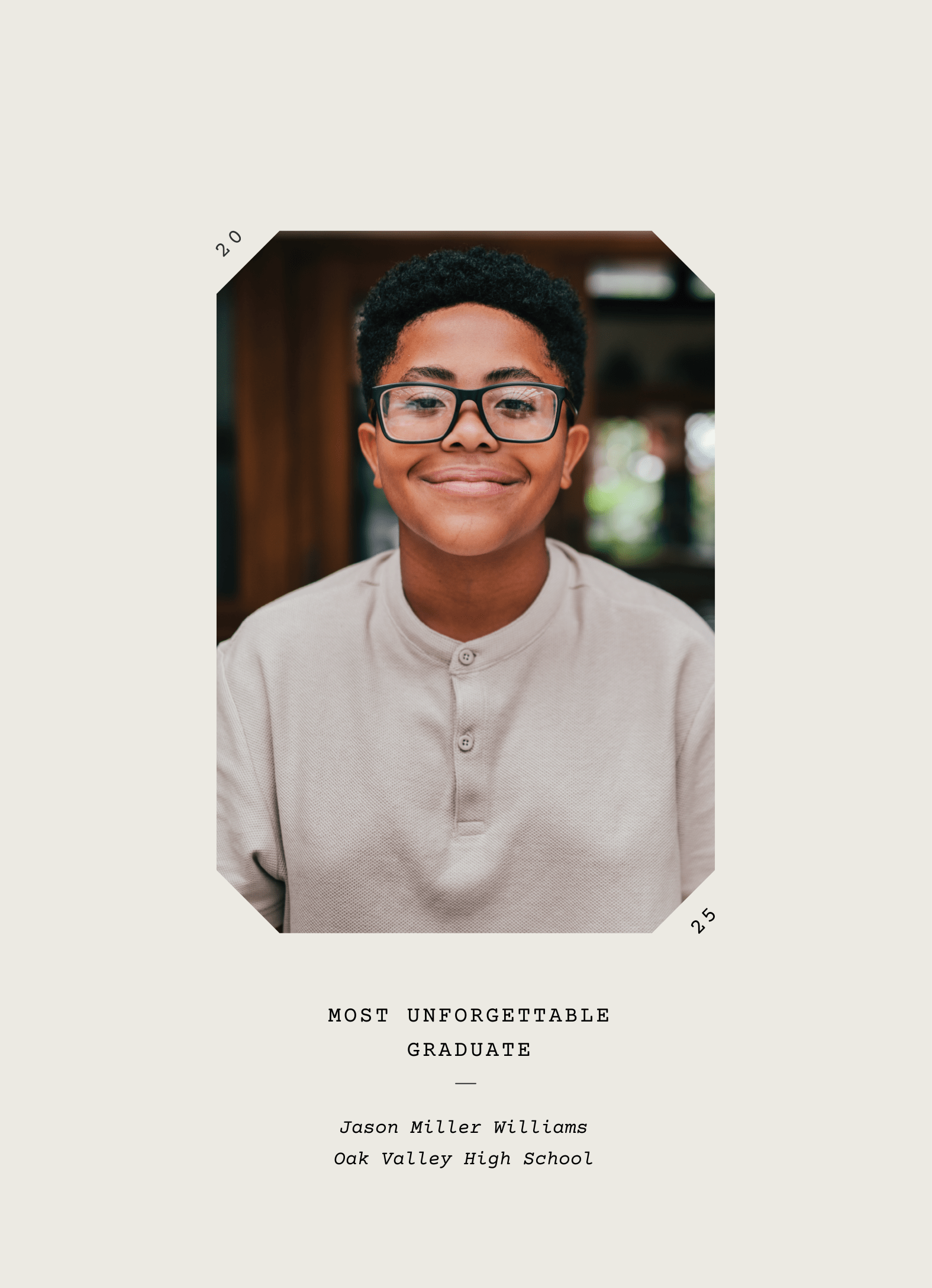 Yearbook Superlative Cream