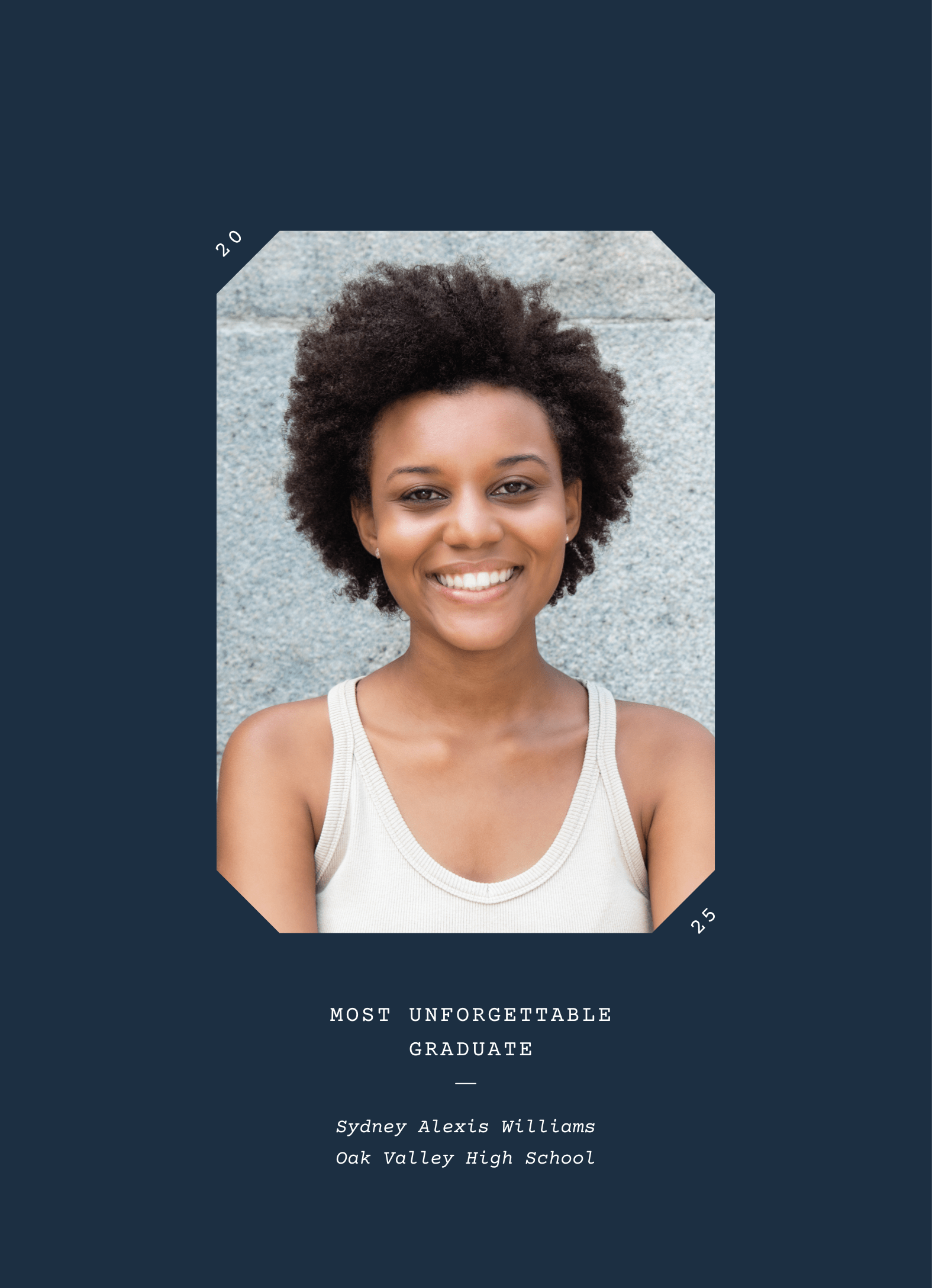 Yearbook Superlative Navy