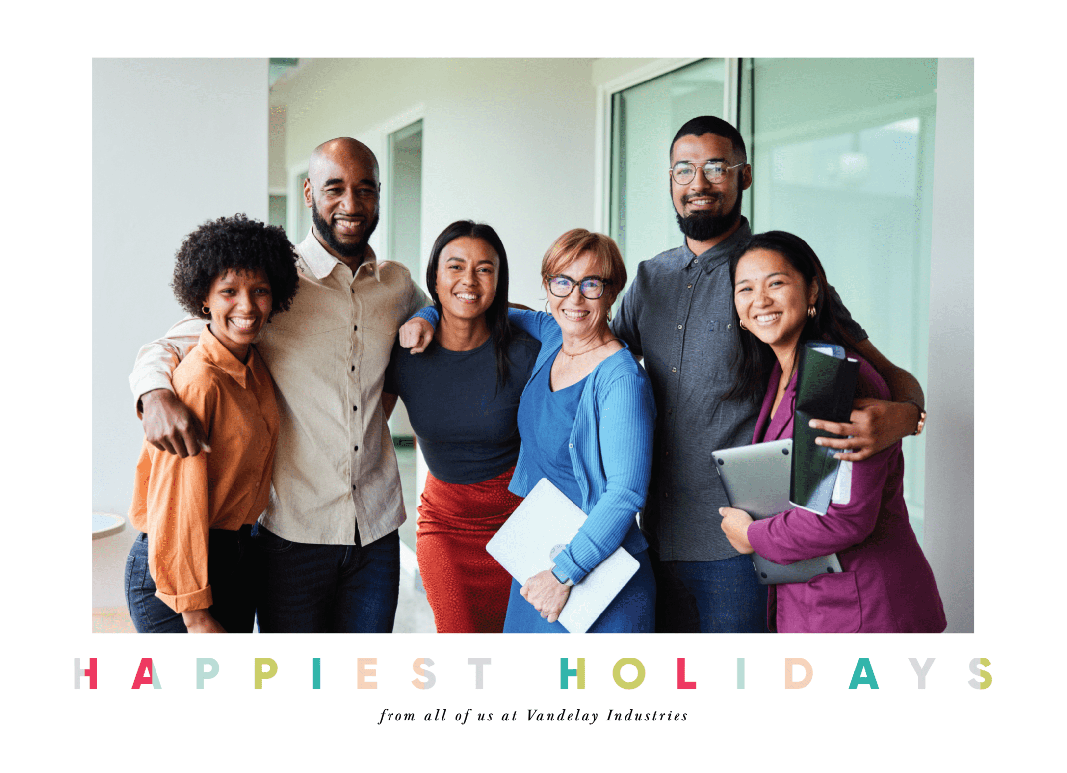 Colorful Holiday Business Greetings