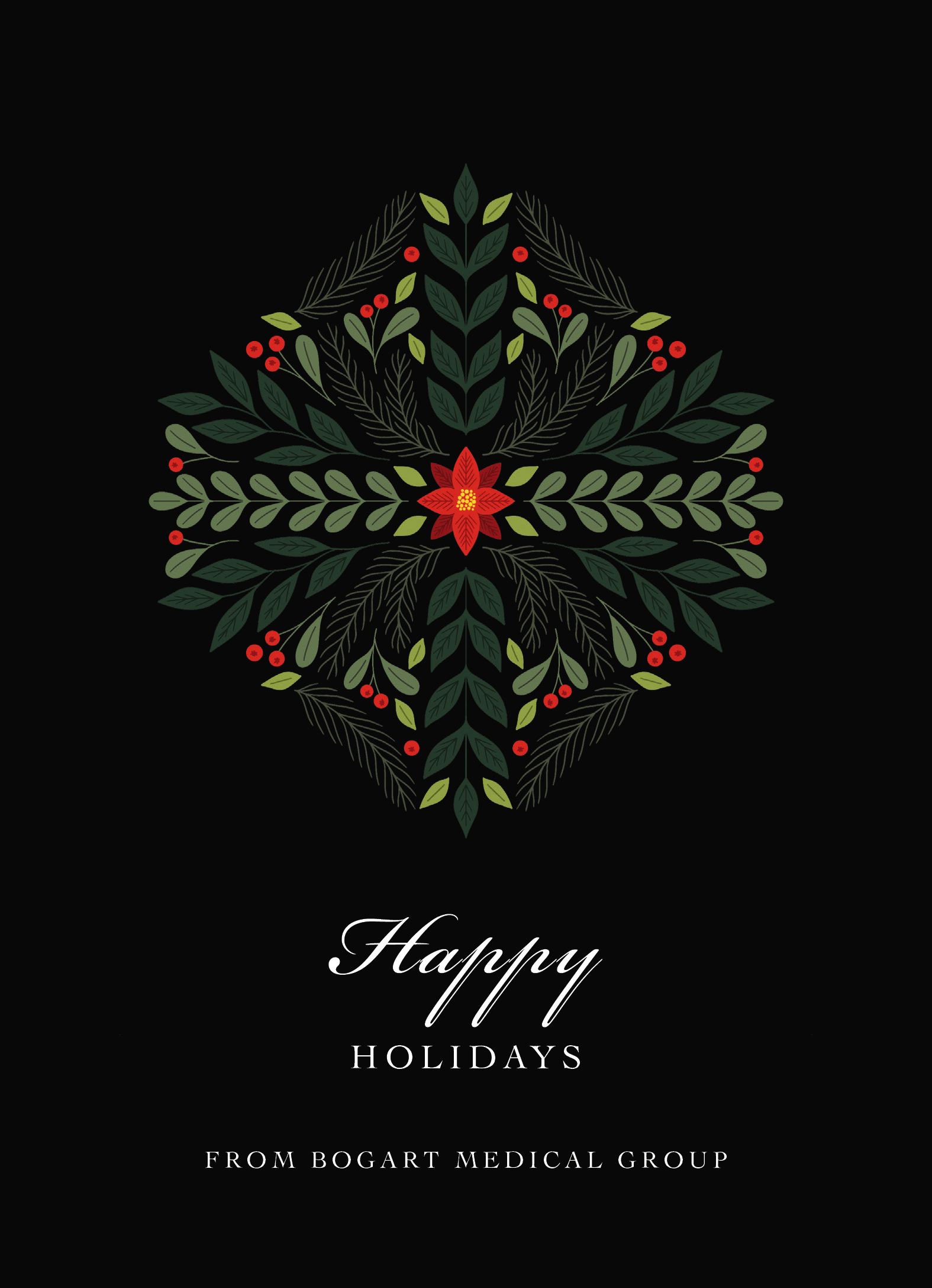 Poinsettia Snowflake