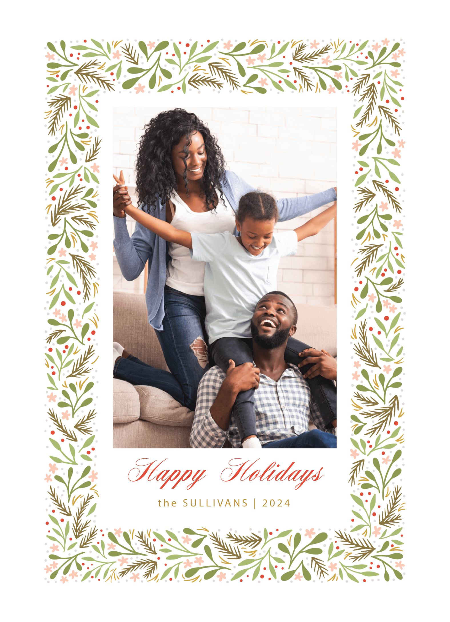 Festive Frame Happy Holidays