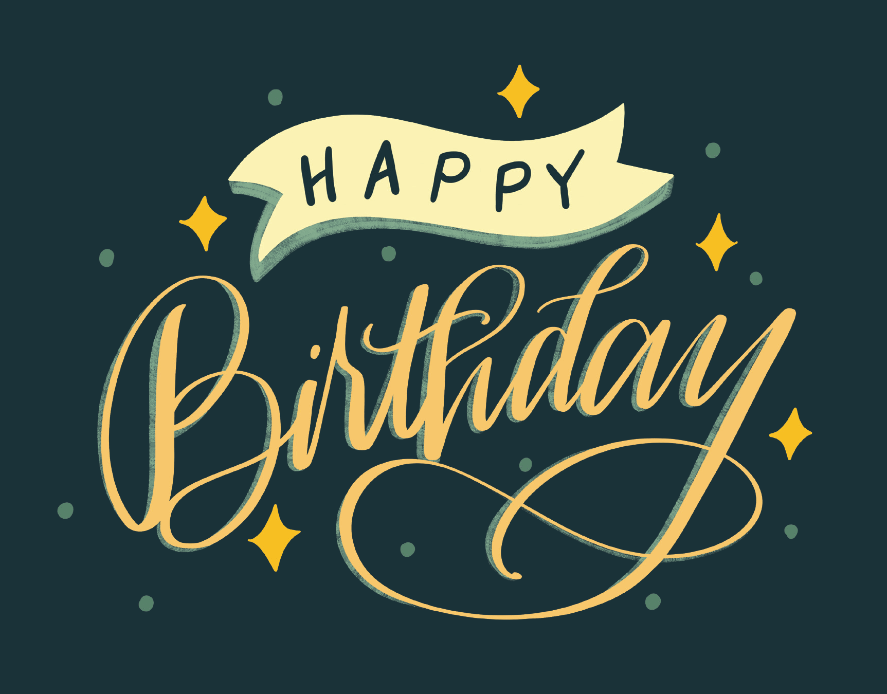 Vintage Birthday Script