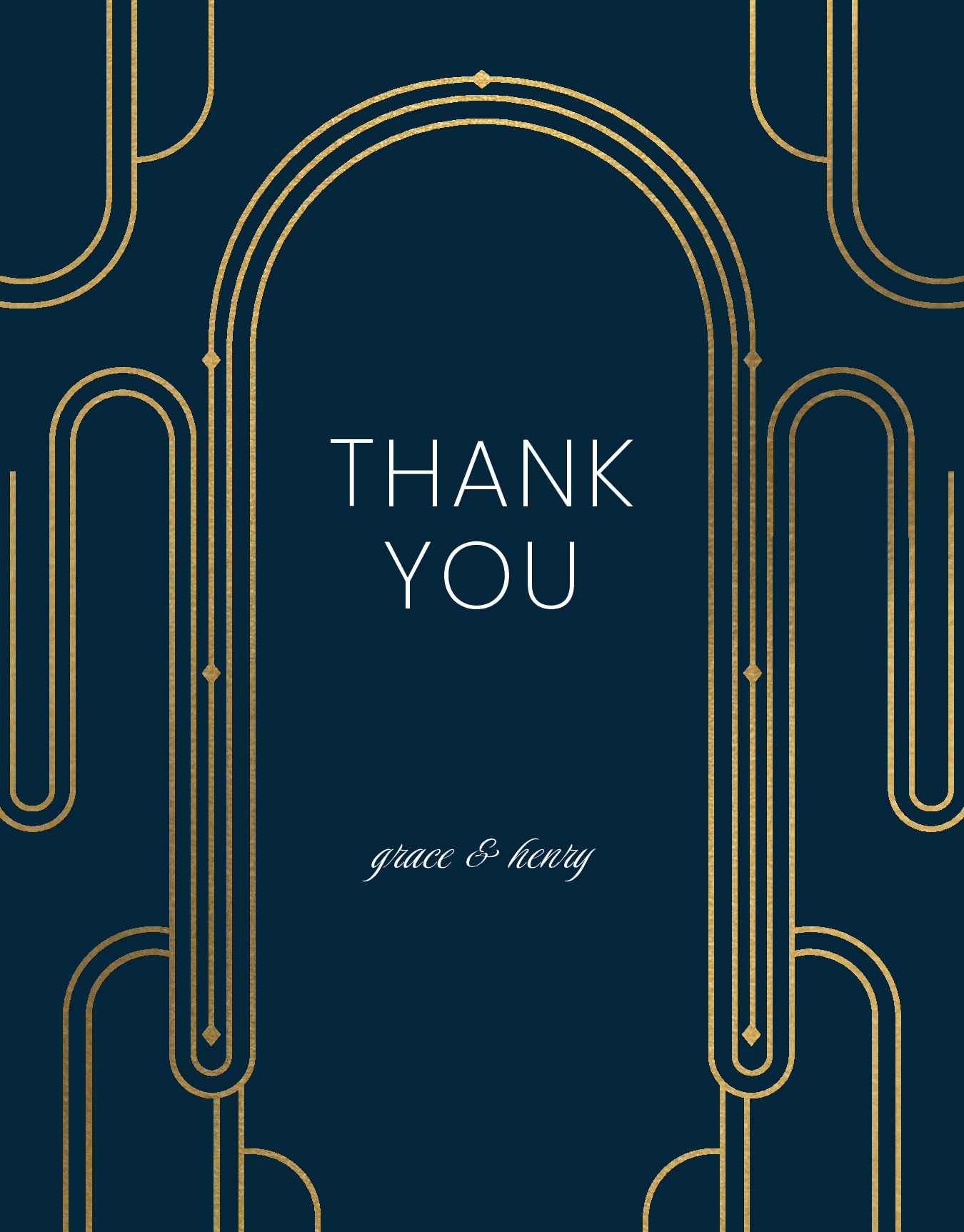 Arch Deco Thank You