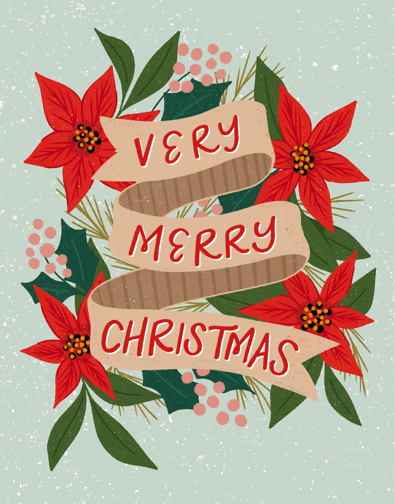 Ribbon Poinsettias
