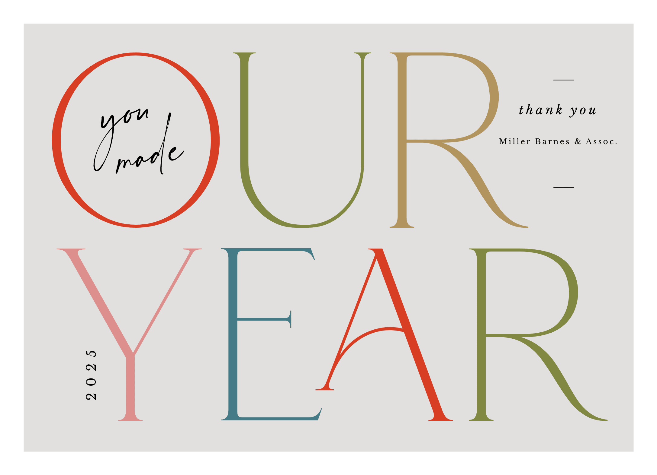 You Made Our Year