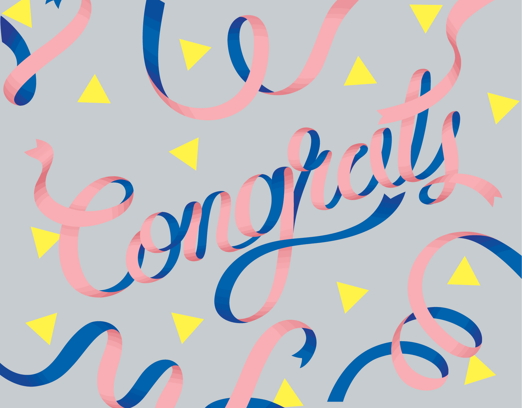 Gray Ribbon Congrats