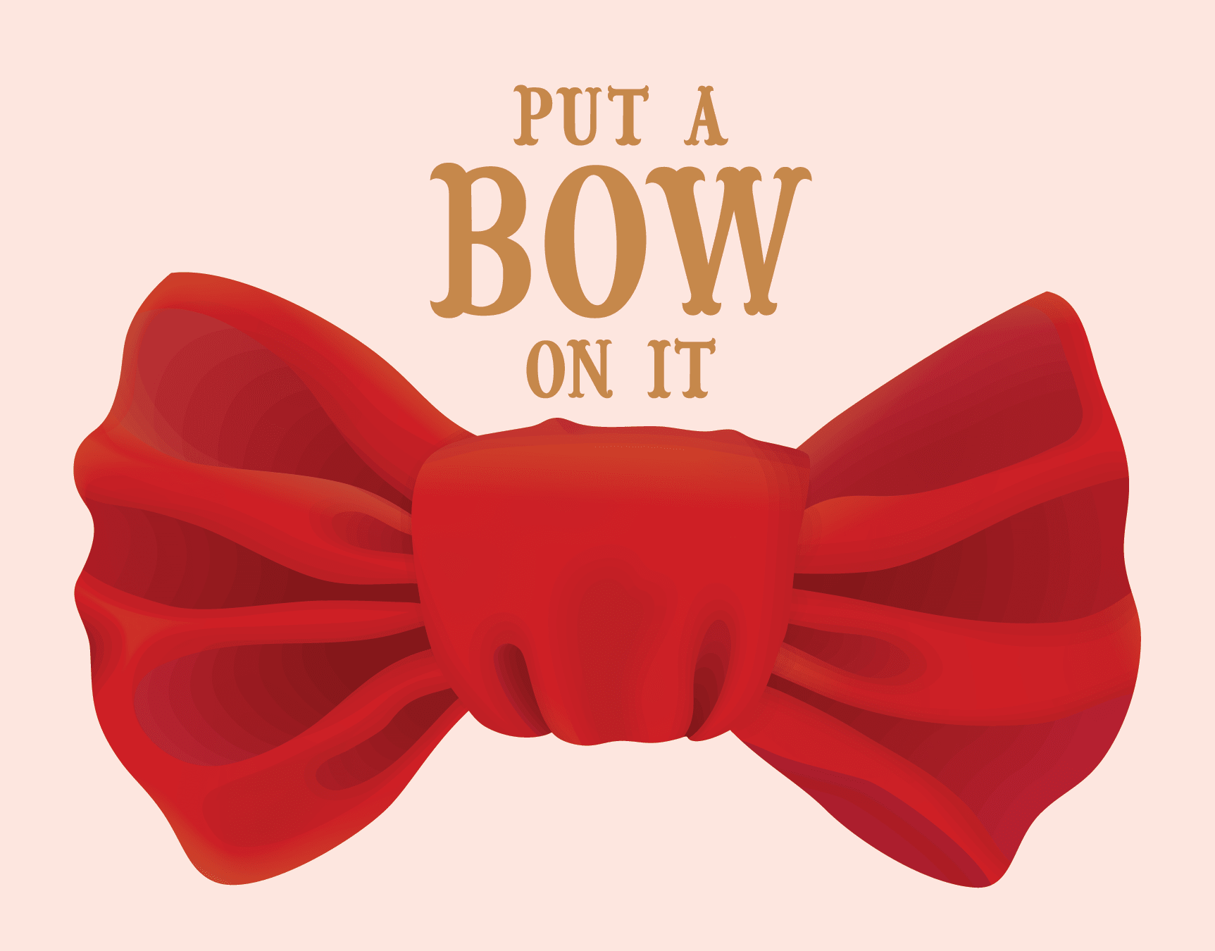Put a Bow on It Red