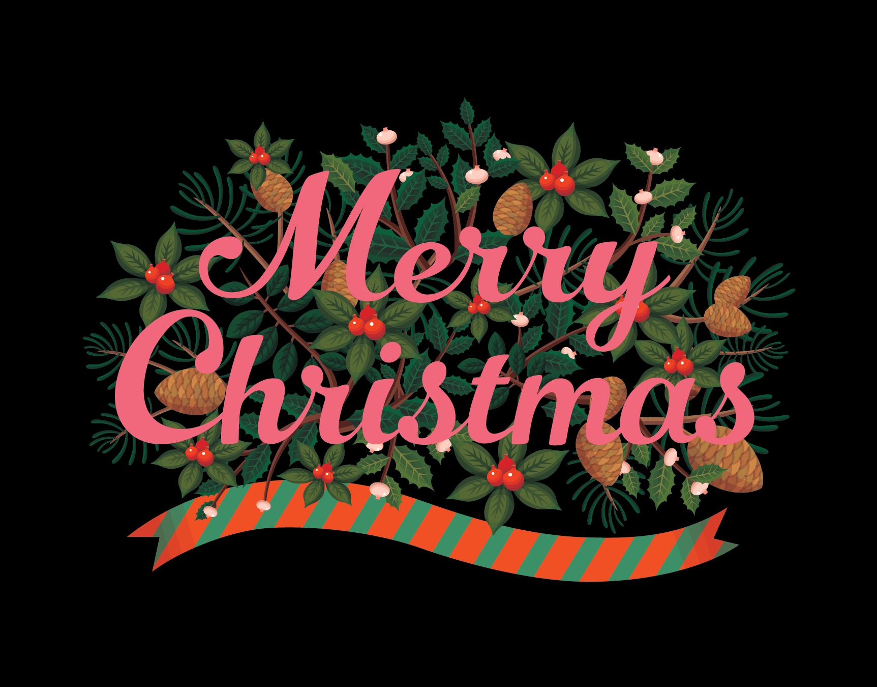 Black Merry Christmas
