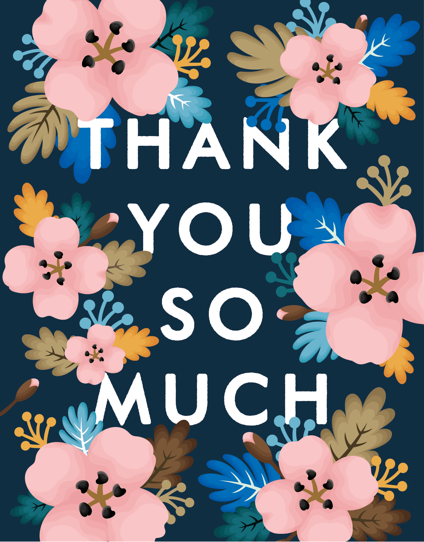 Azalea Thank You Card