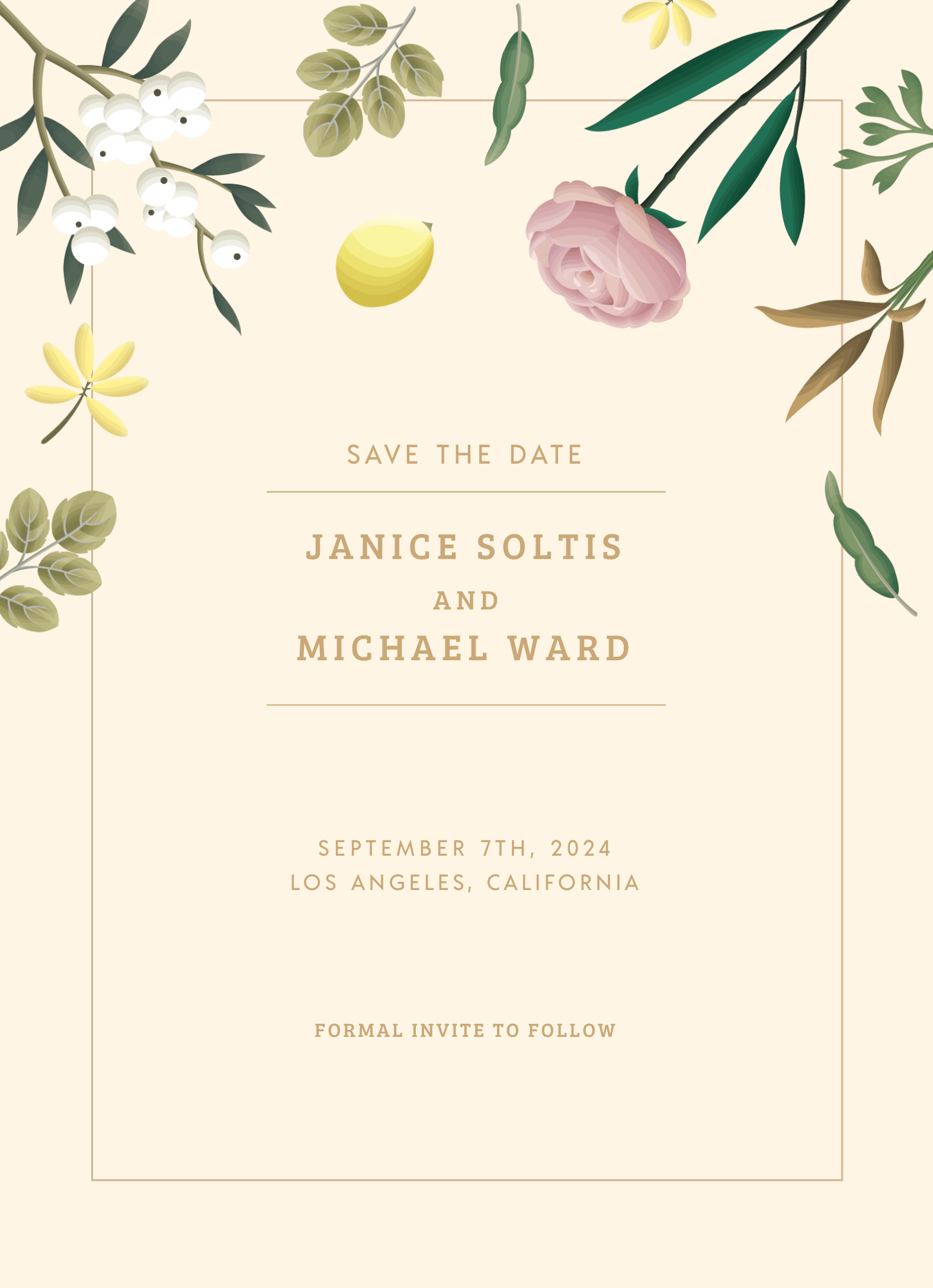 Nature Save The Date
