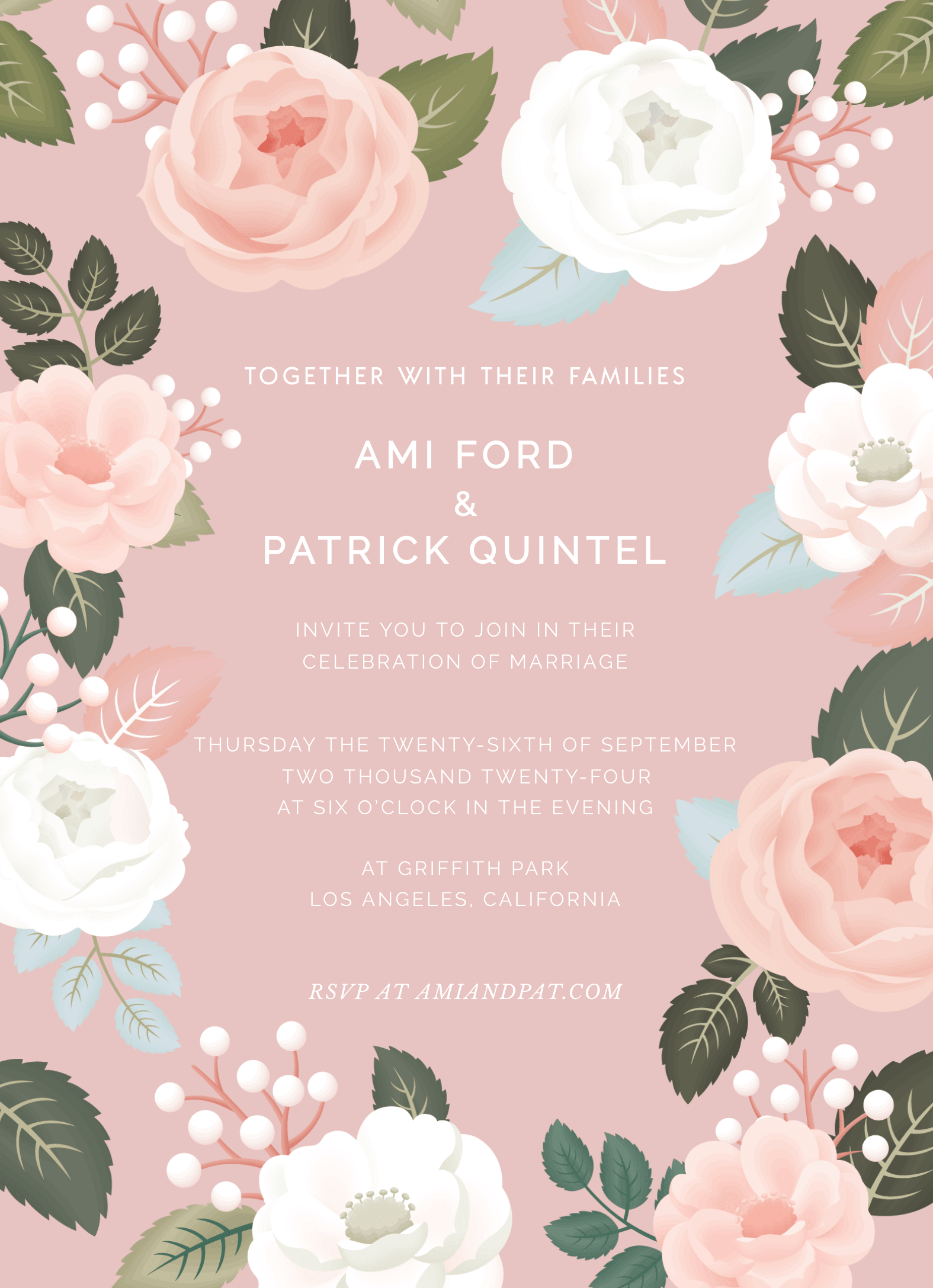 Pink Floral Wedding