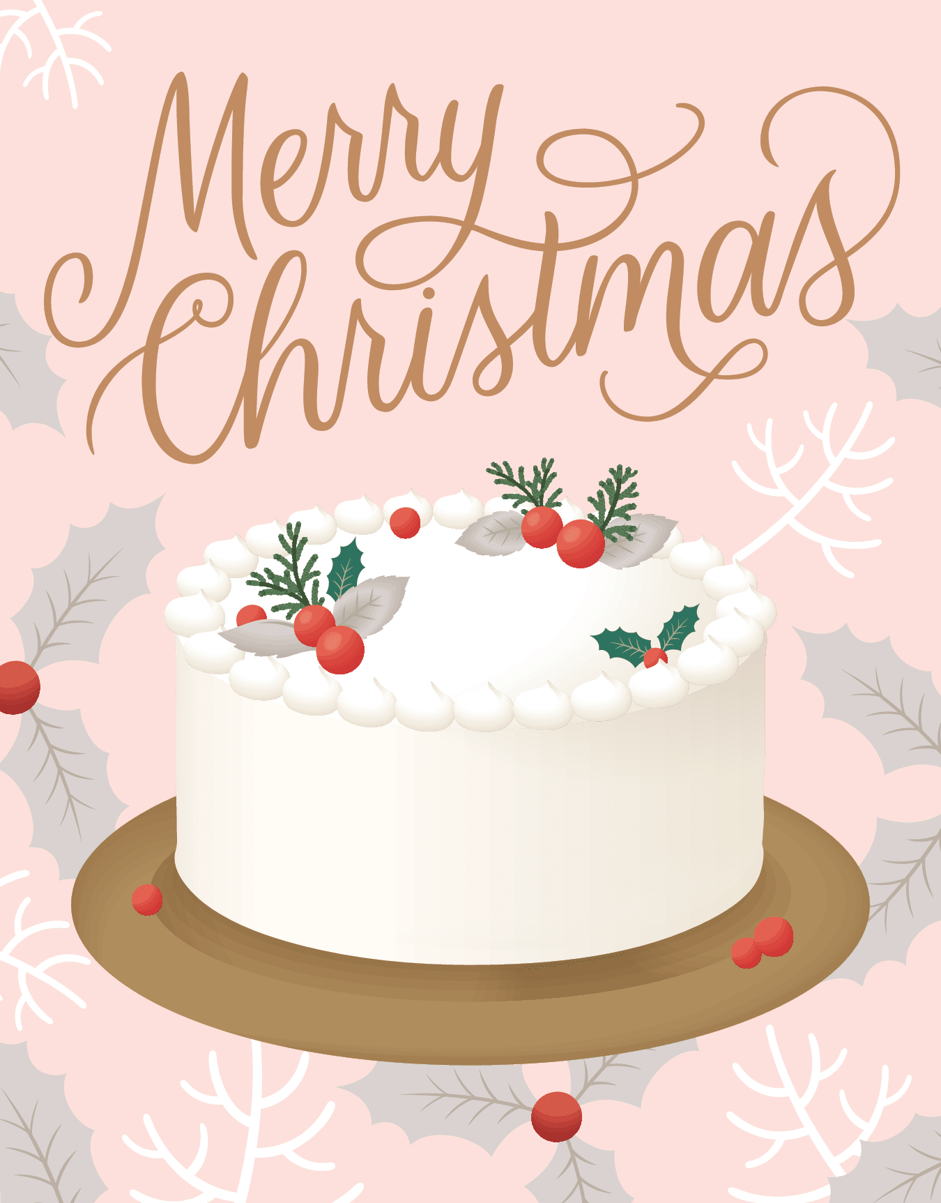 White Christmas Cake