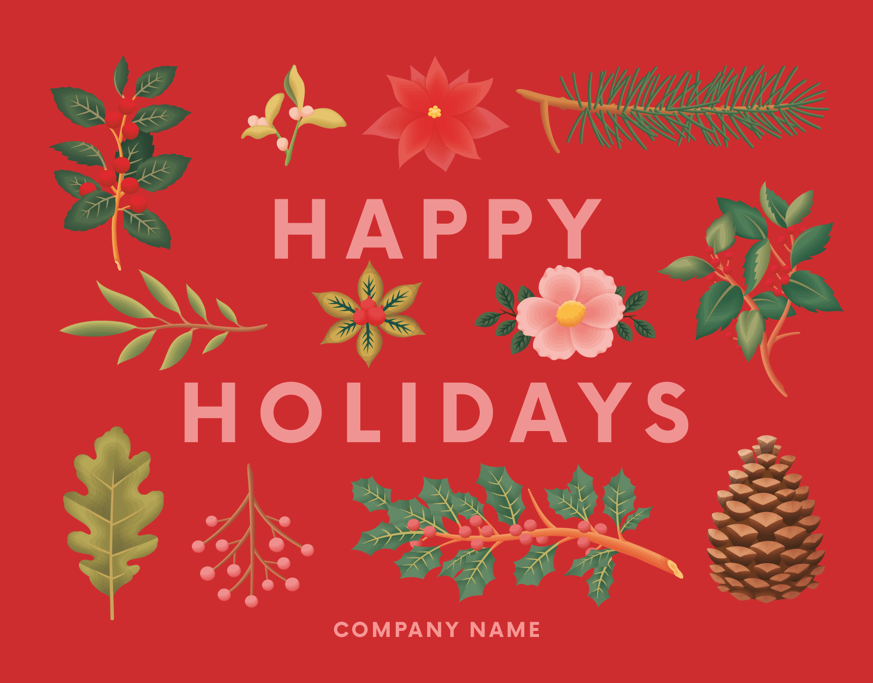 Red Holiday Botanicals