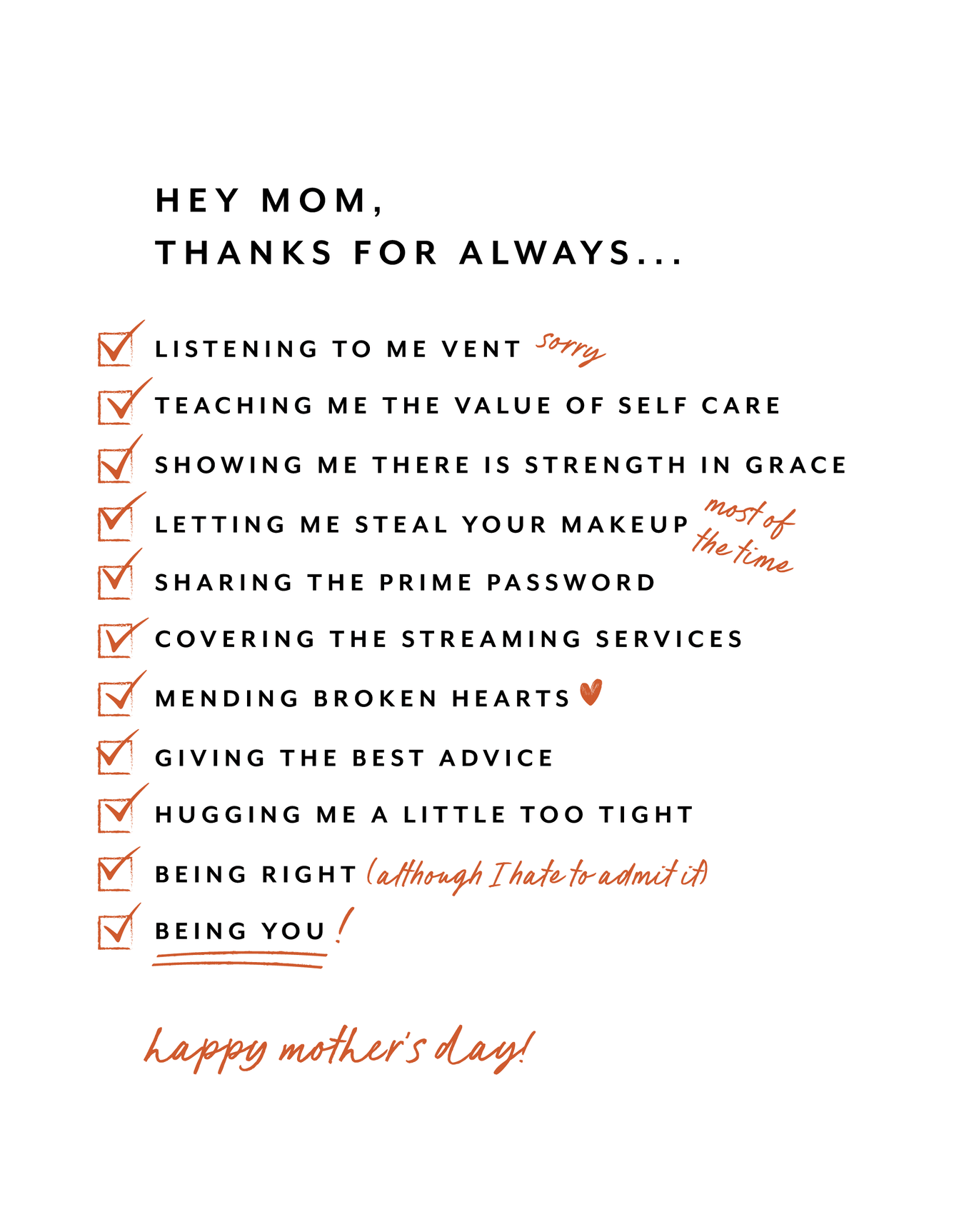 Mom List