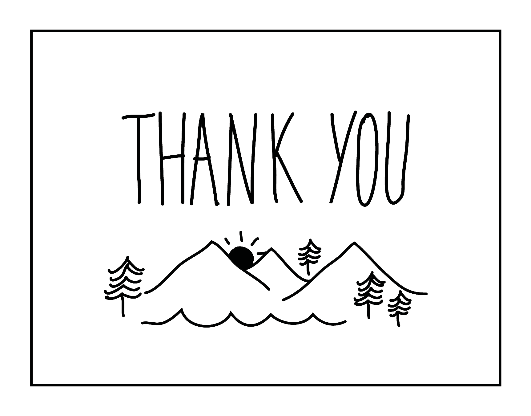 Rustic Thank You