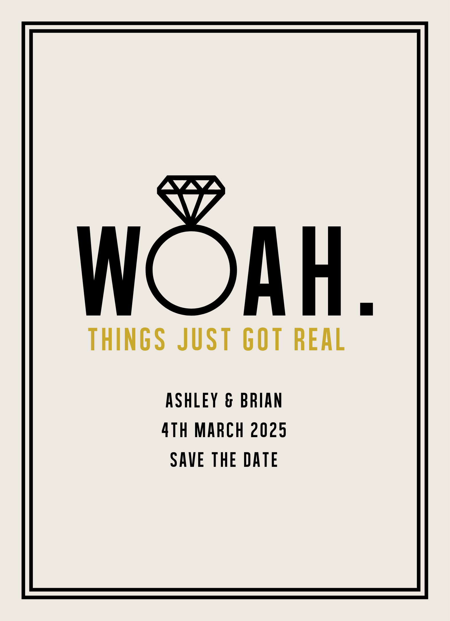 Woah Save The Date