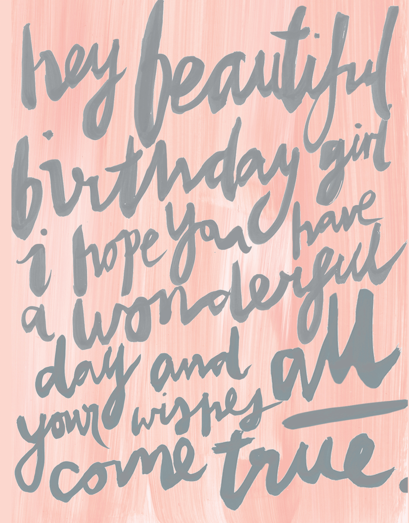 Painterly Birthday Girl