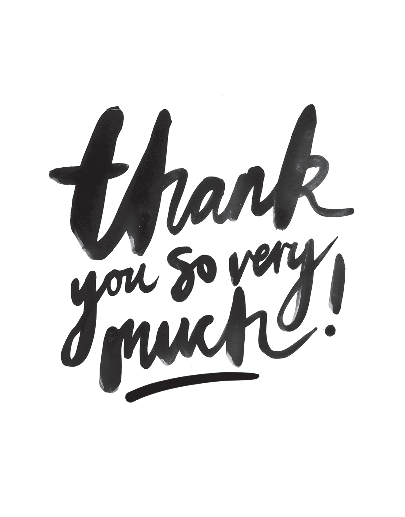 Thank You Brush Type