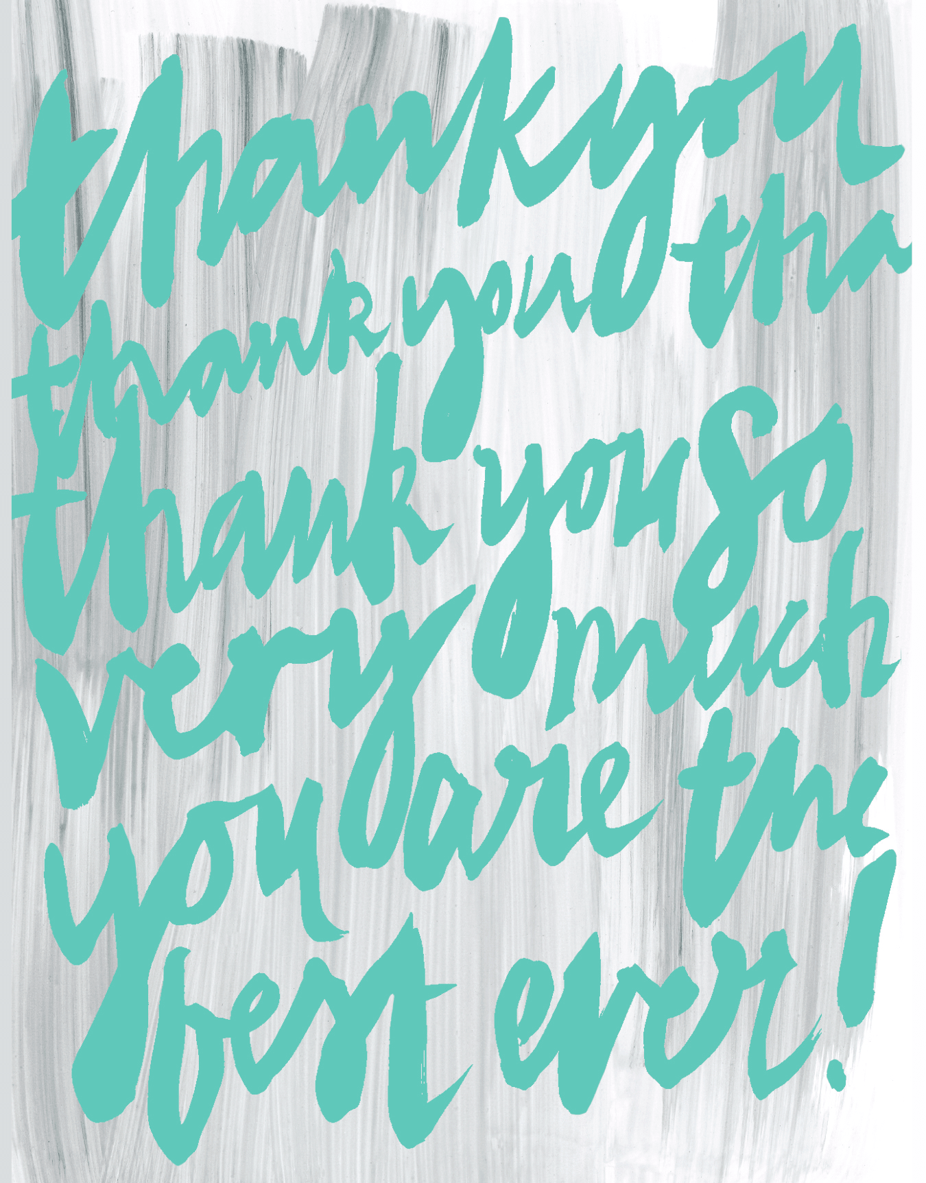 Painterly Thank You