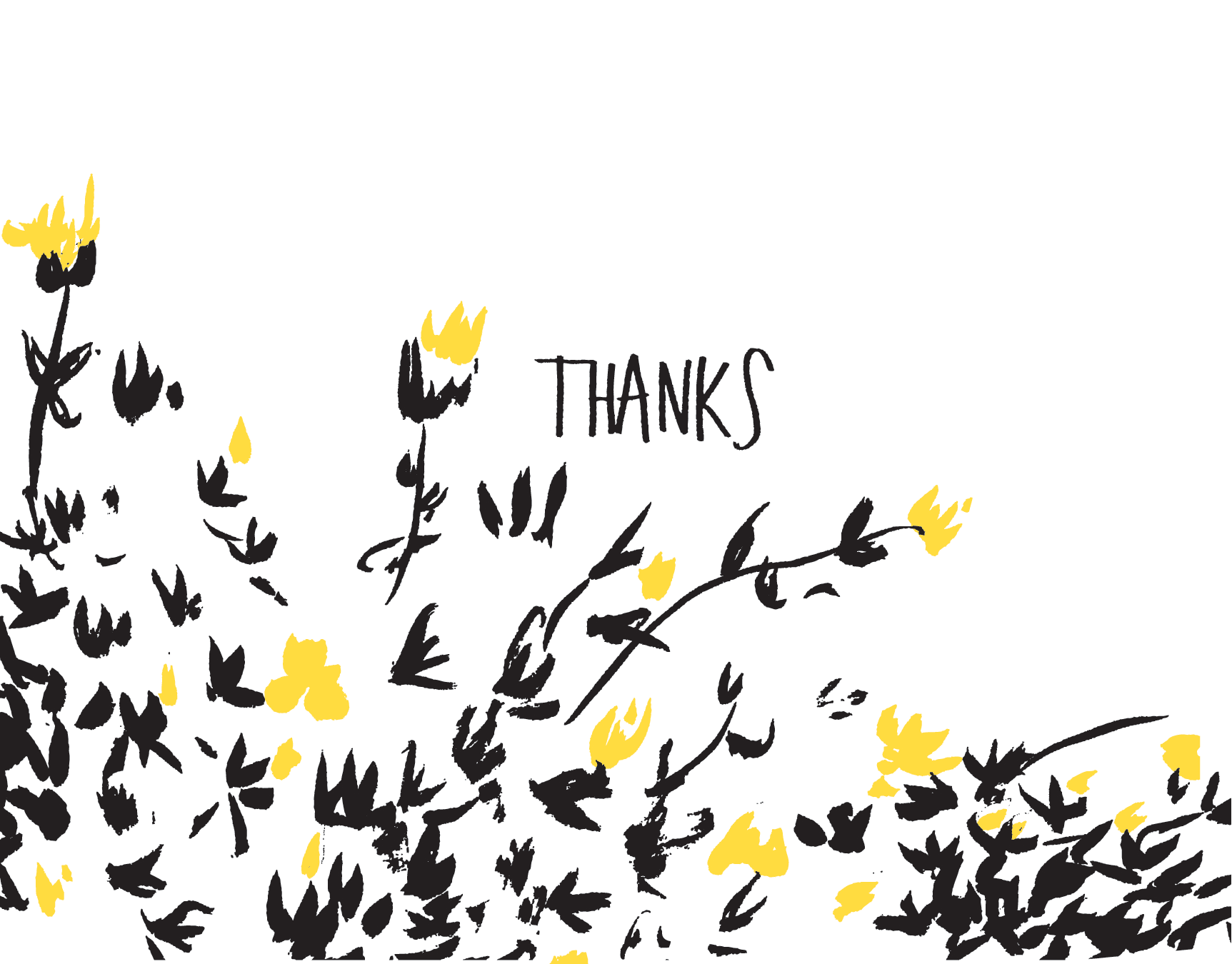 Yellow Roses Thanks