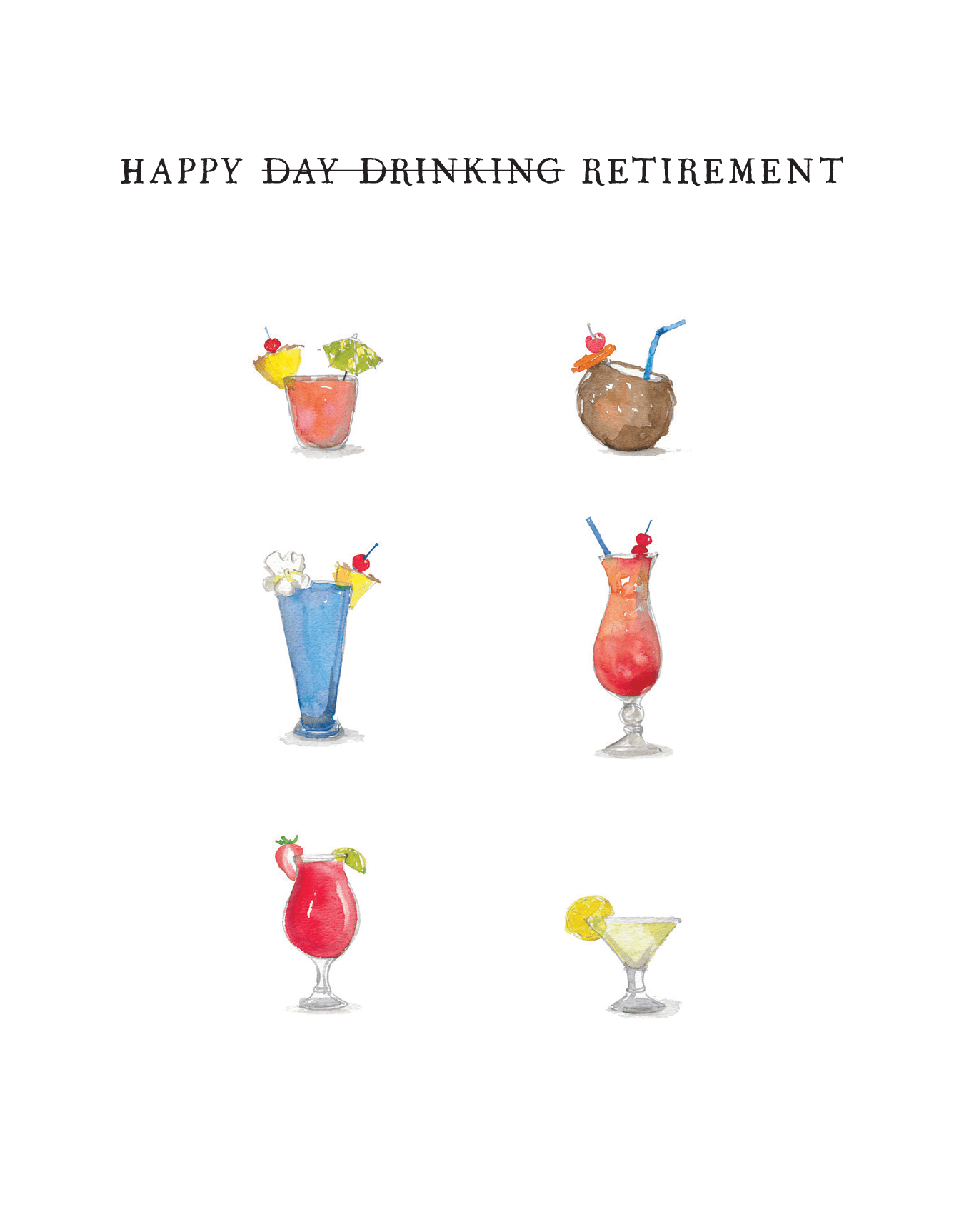 Retirement Drinks