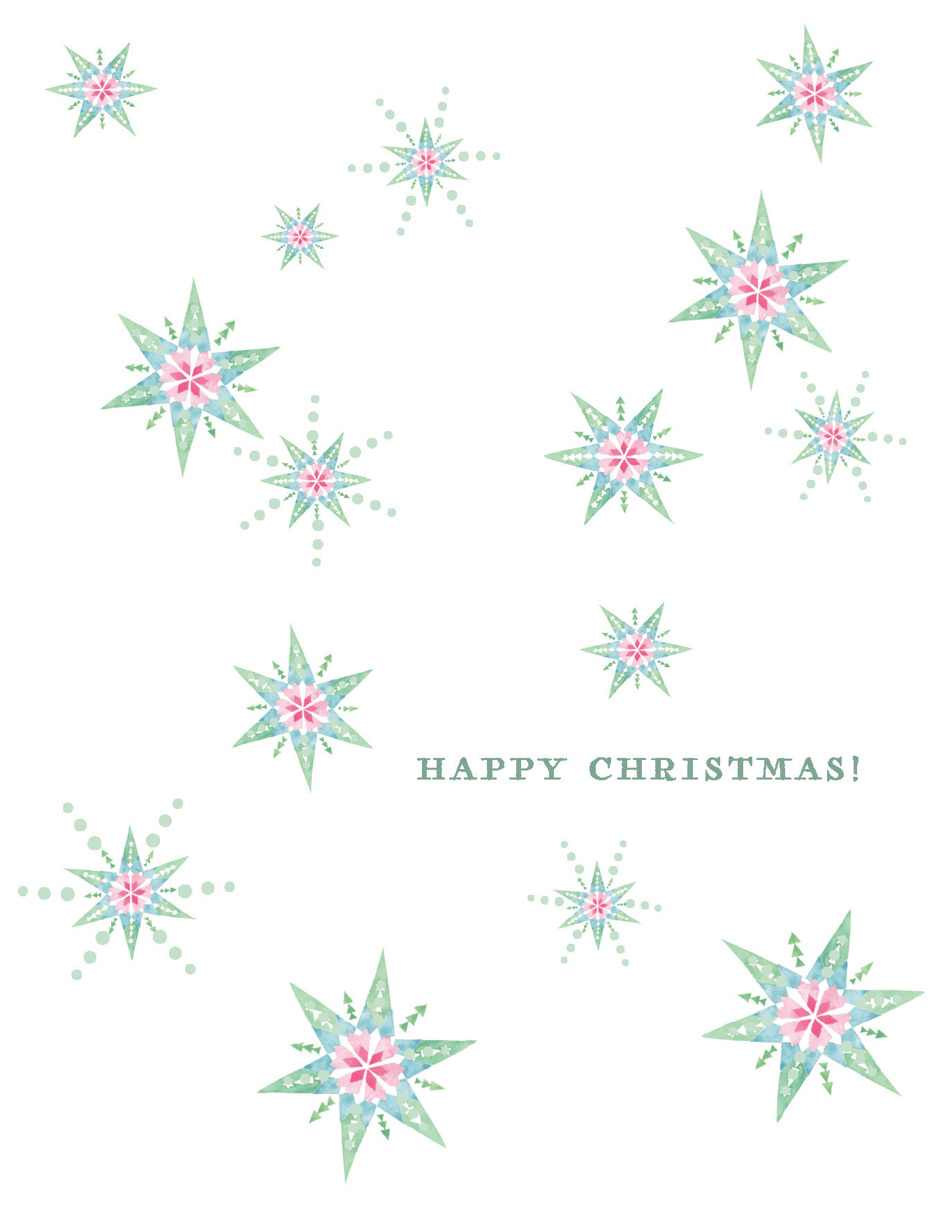 Pink Snowflakes