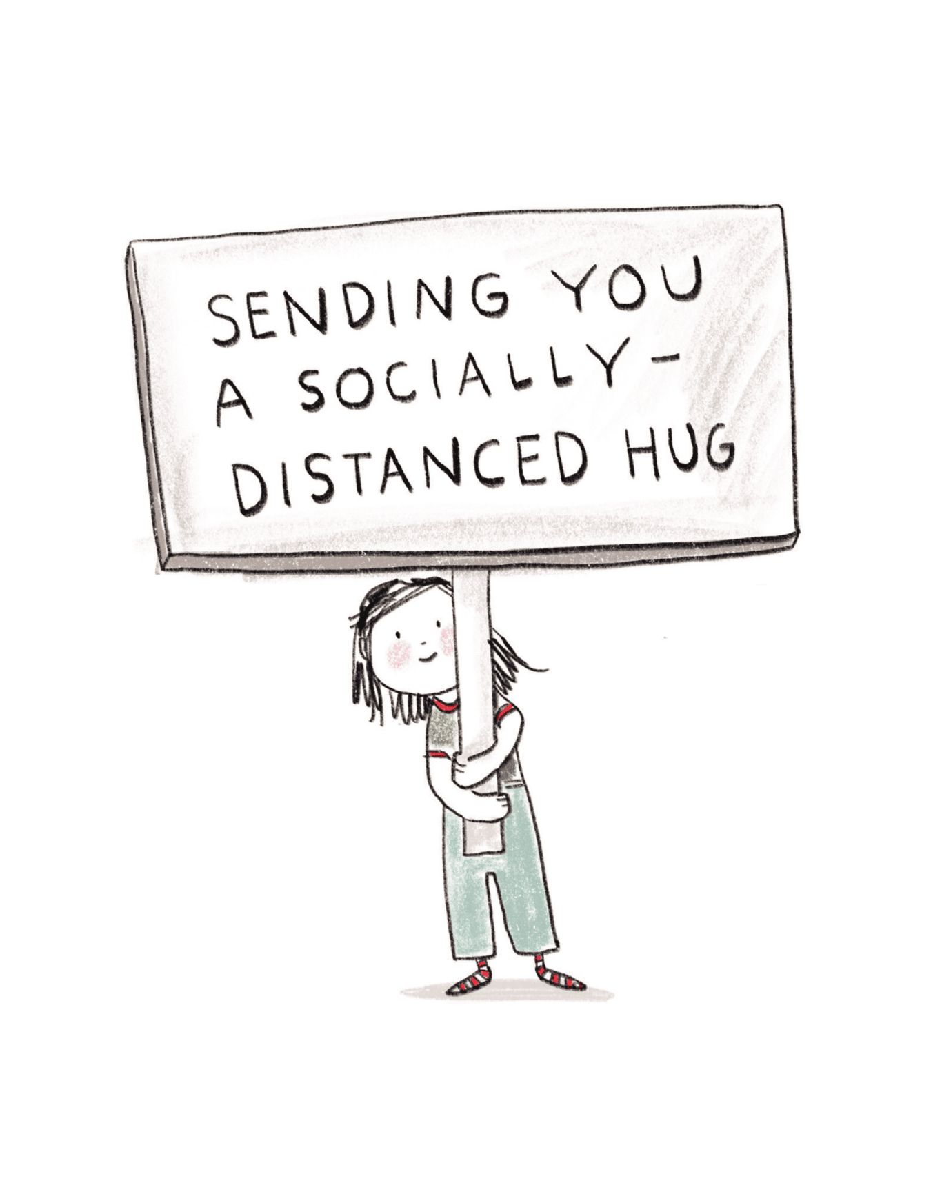 Socially Distanced Hug