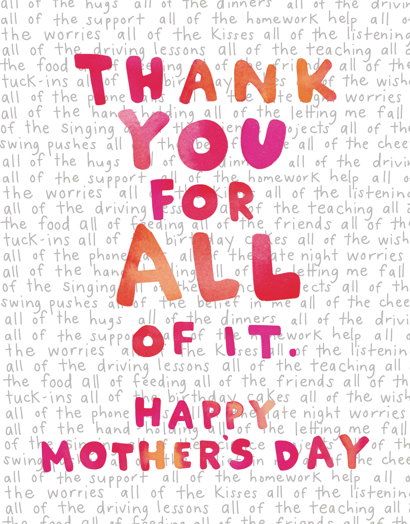 For All Of It
