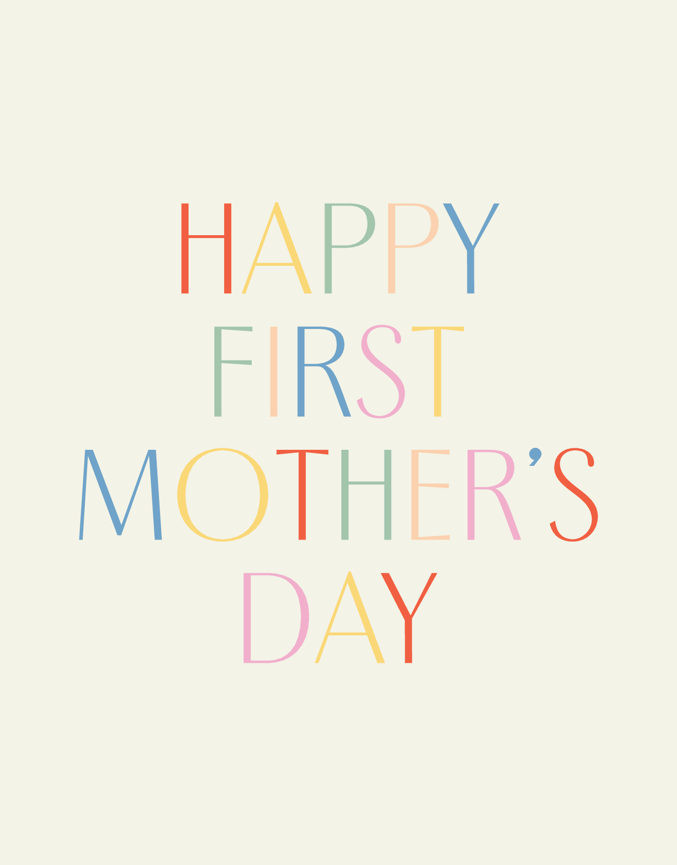 First Mother's Day