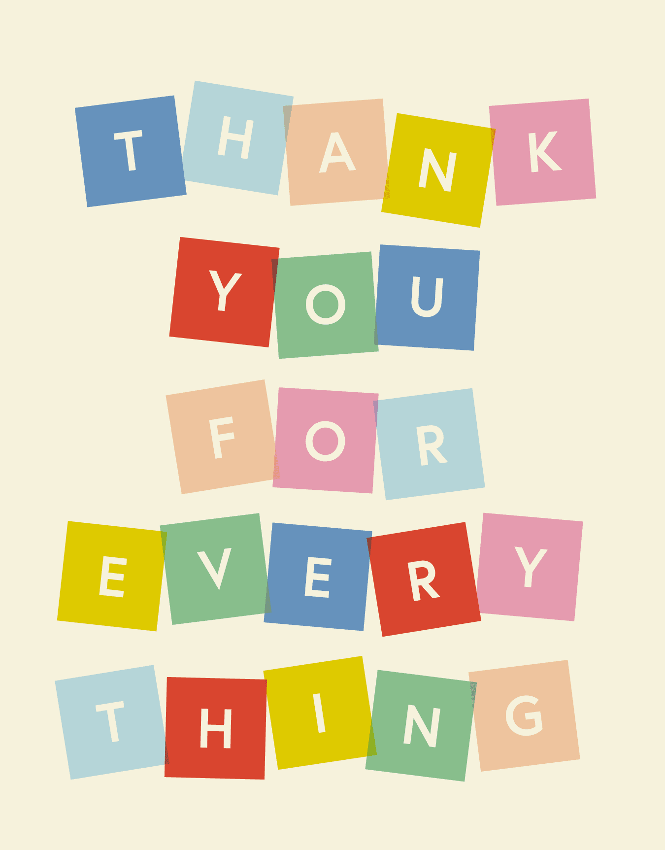 Thank You For Everything