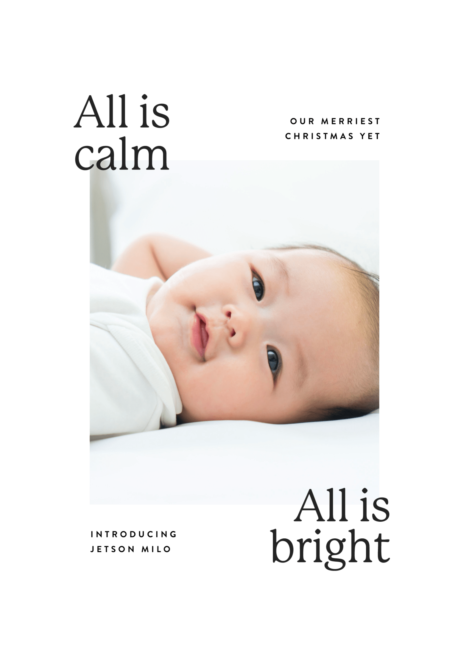 All Is Calm All Is Bright Announcement