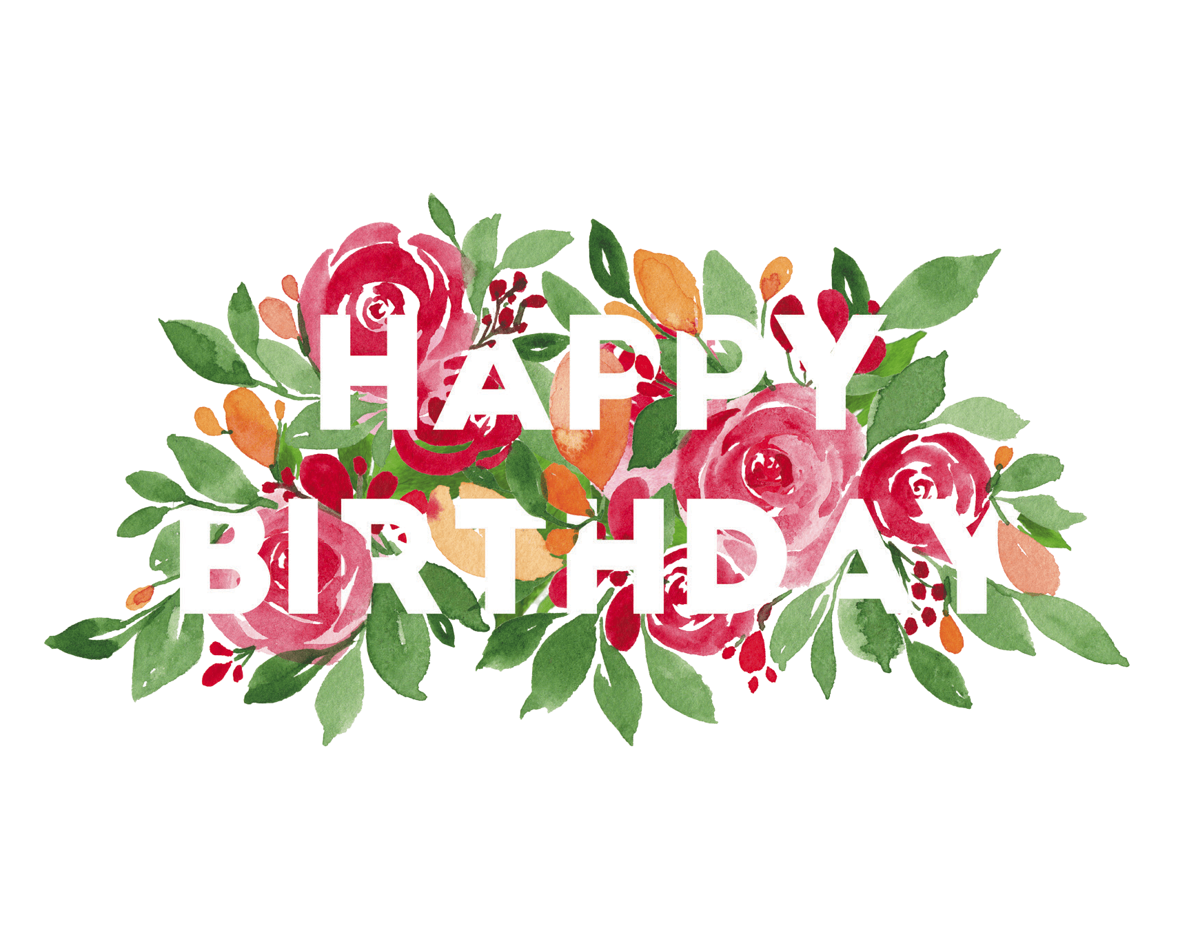 Happy Birthday Florals