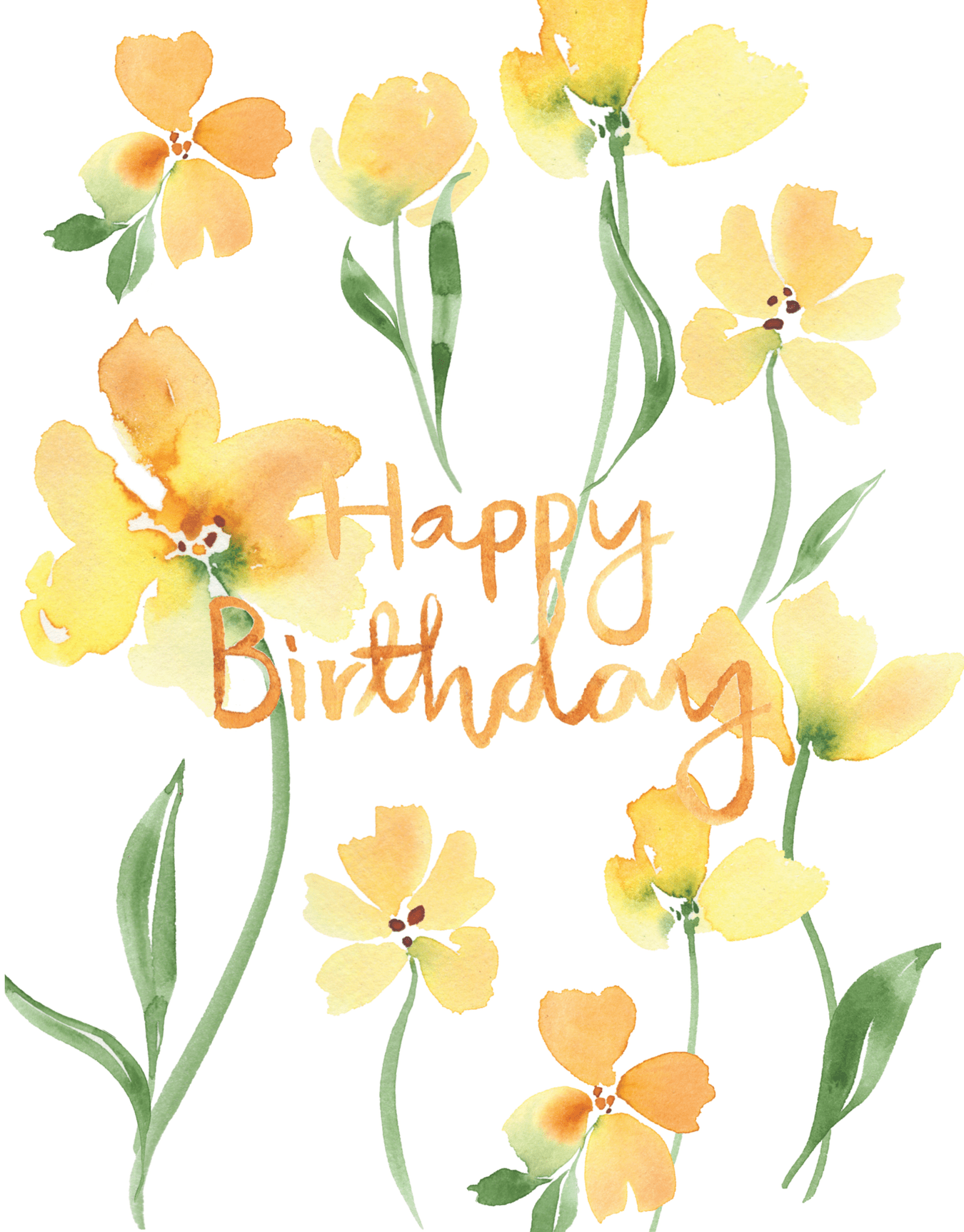 Floral Happy Birthday