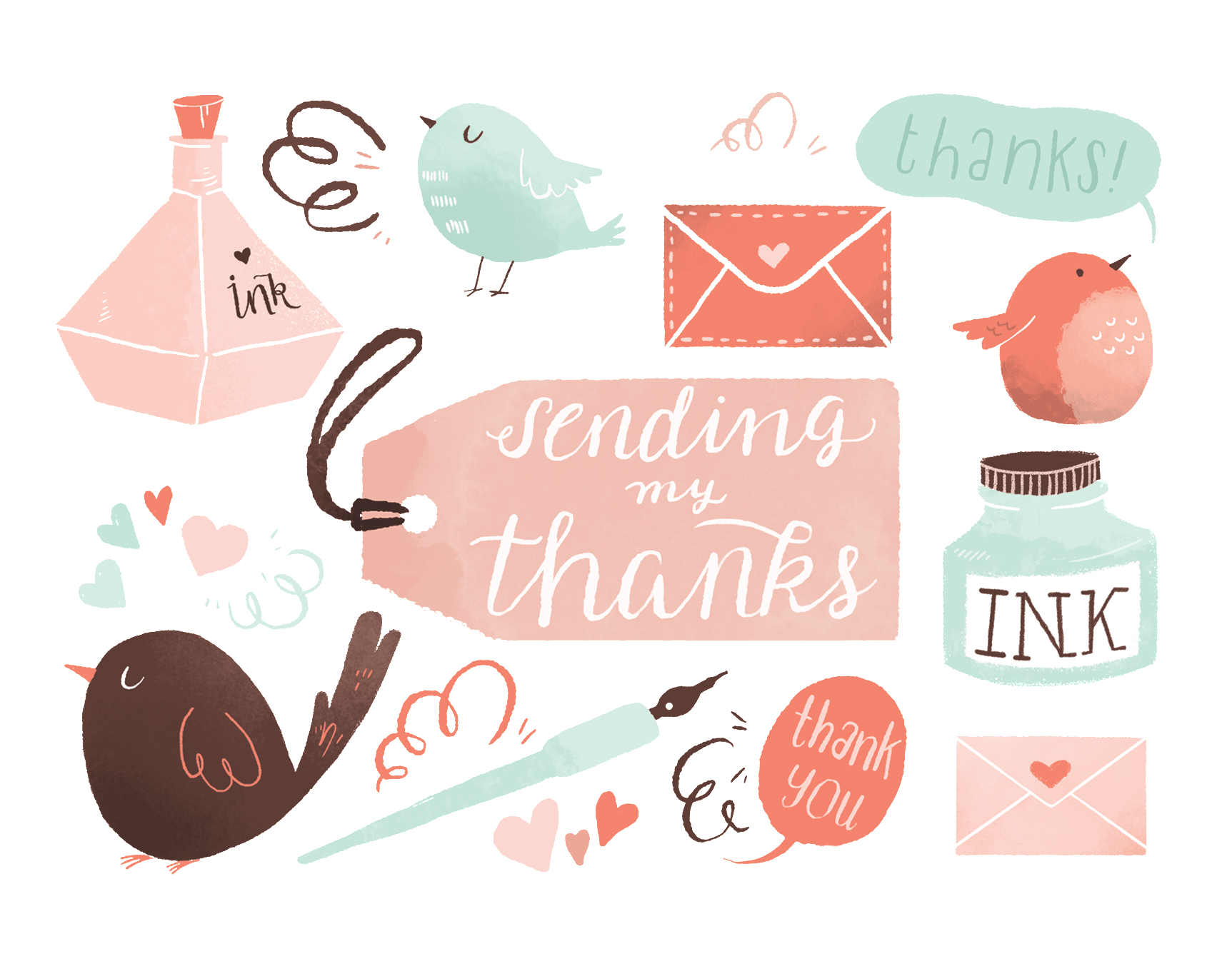 Birds Sending Thanks