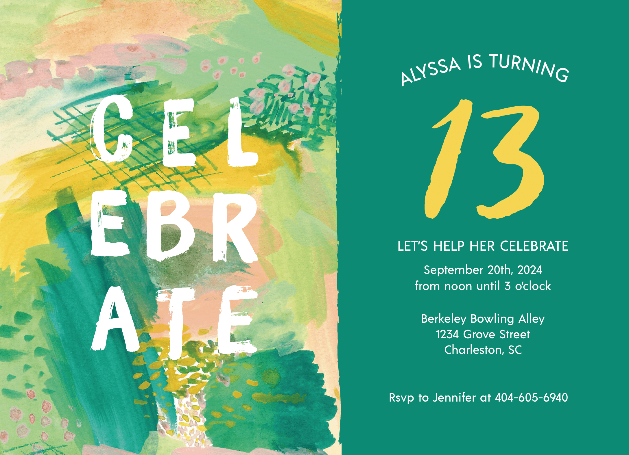 Abstract Celebrate