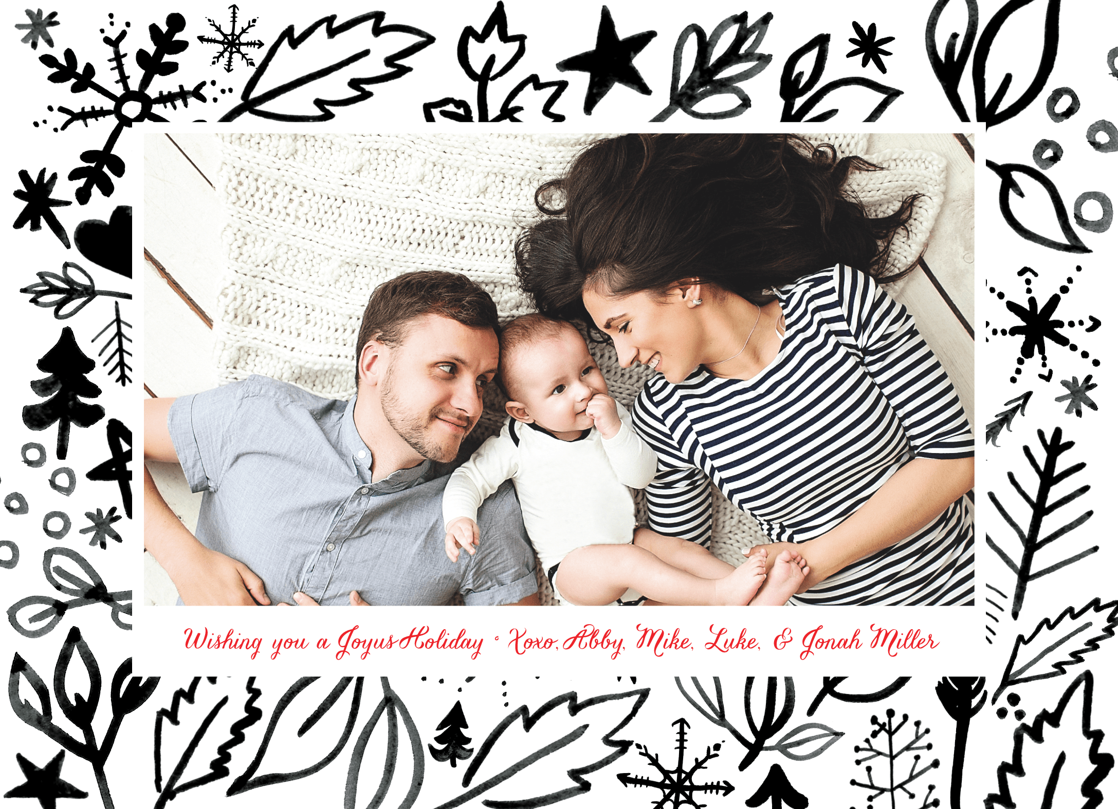 Christmas Graffiti Frame