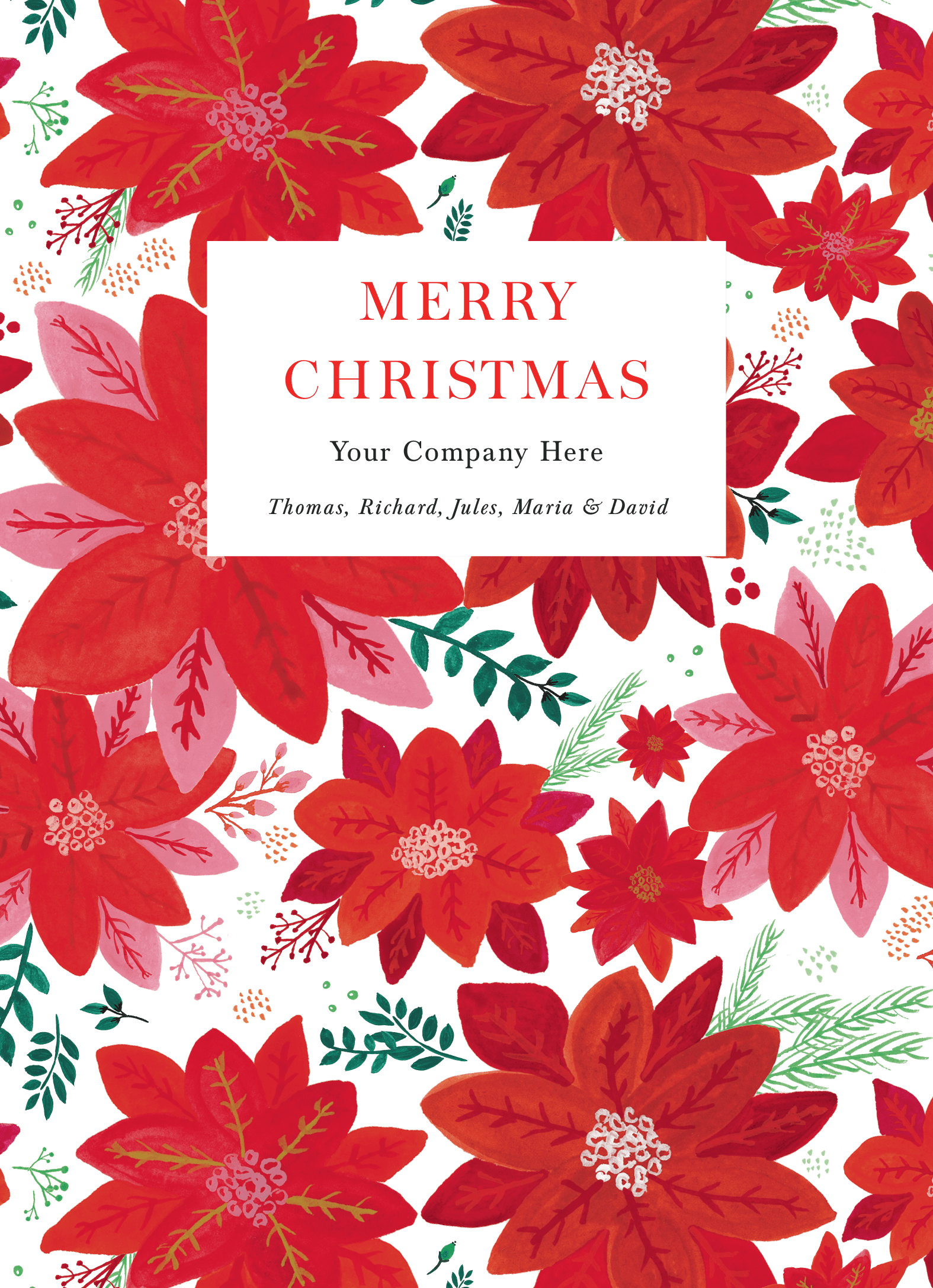 Poinsettia Pattern