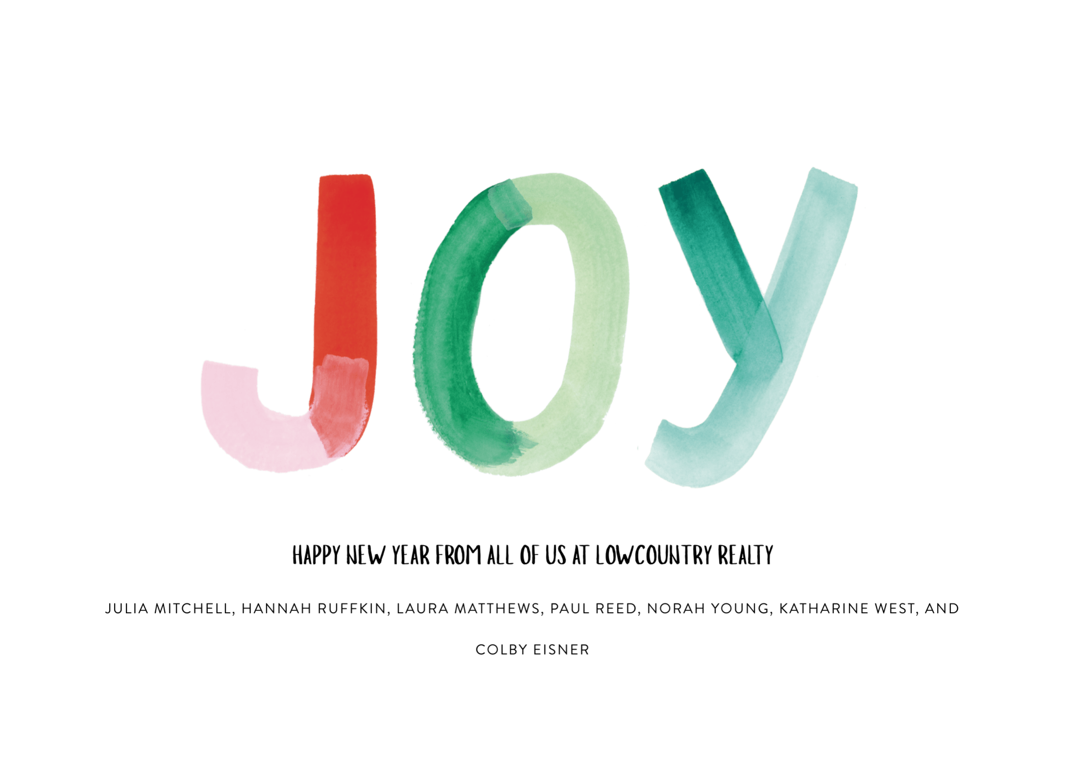 Simple Painted Joy New Year