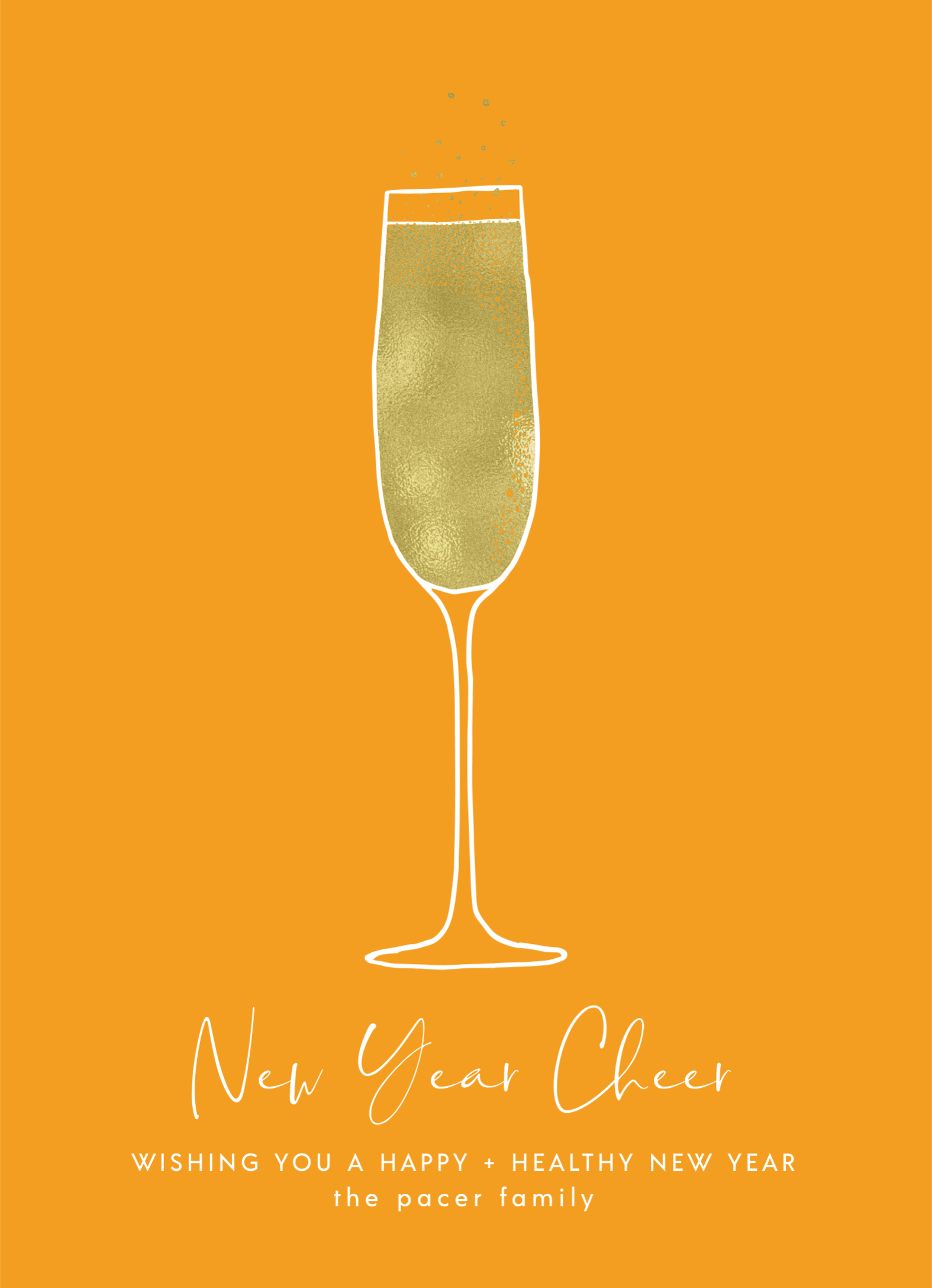 Yellow Champagne Toast