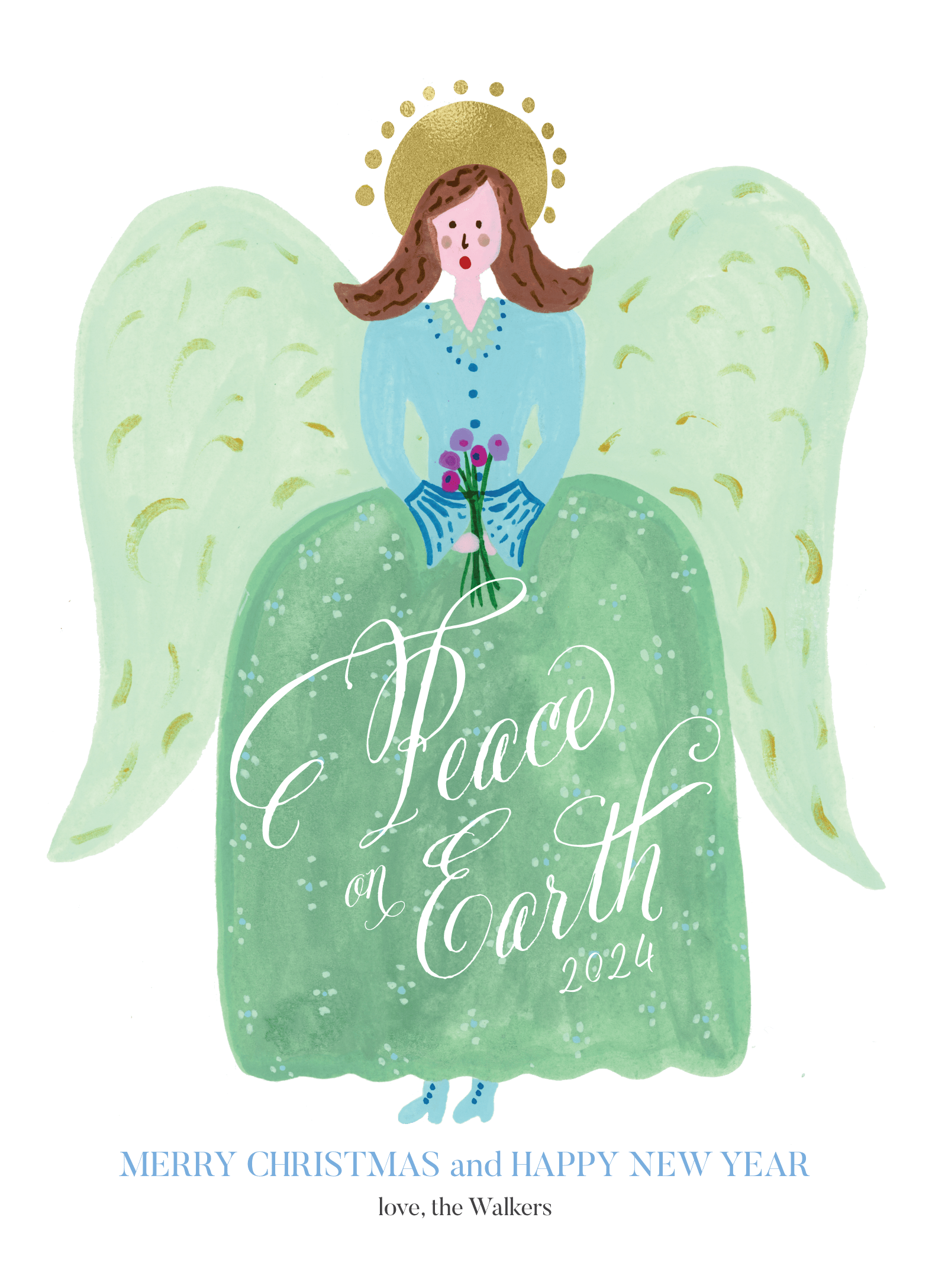 Painted Holiday Angel
