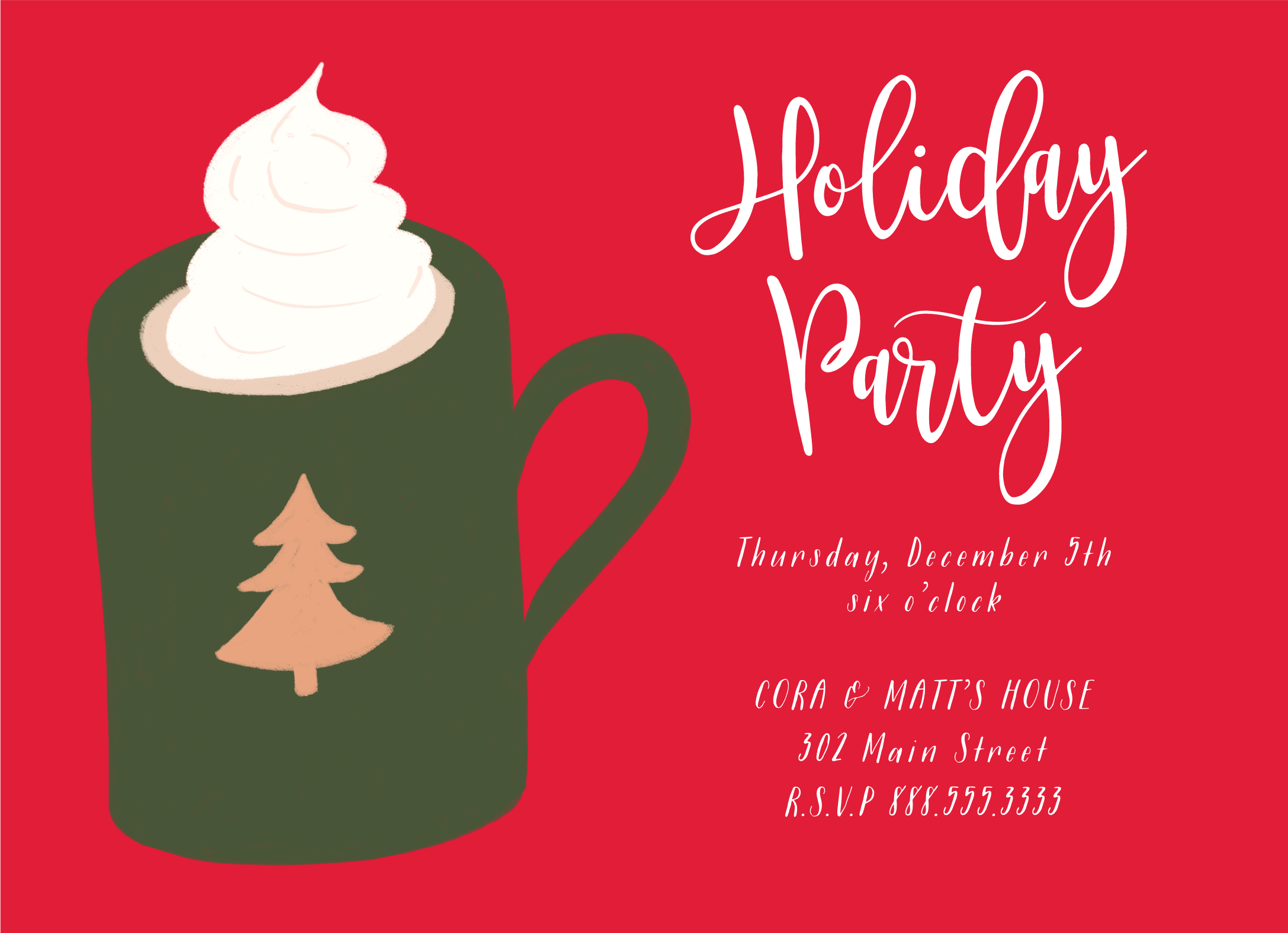 Hot Cocoa Invite