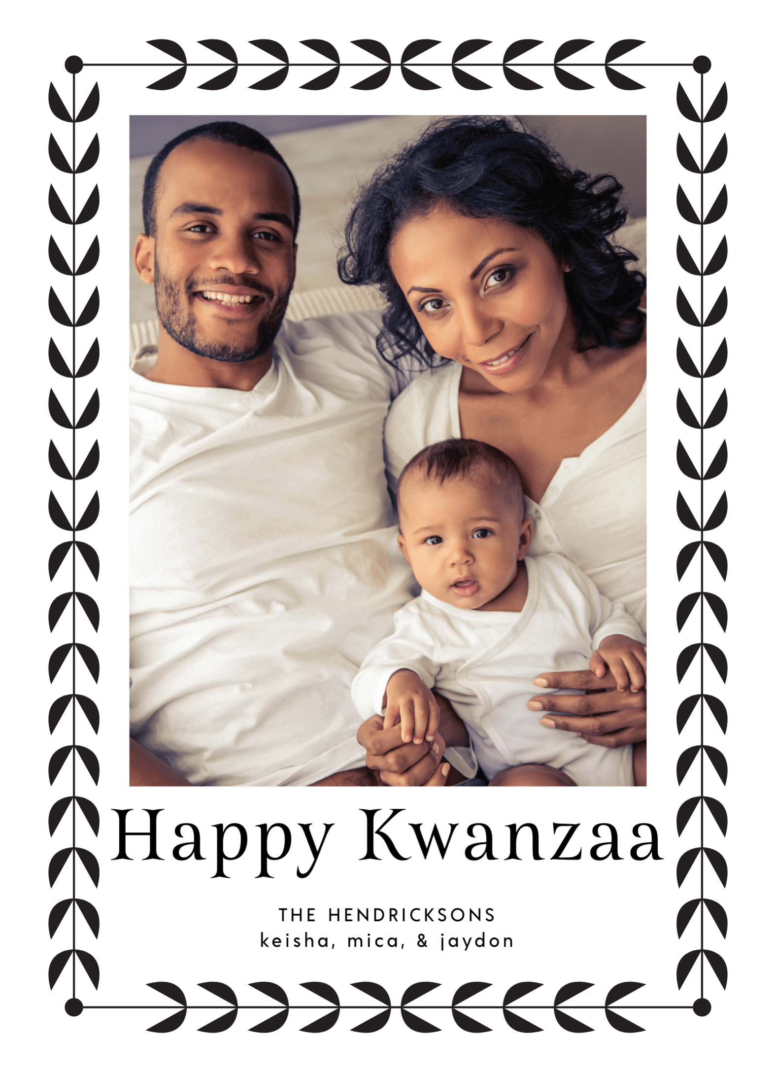 Simple Border Kwanzaa