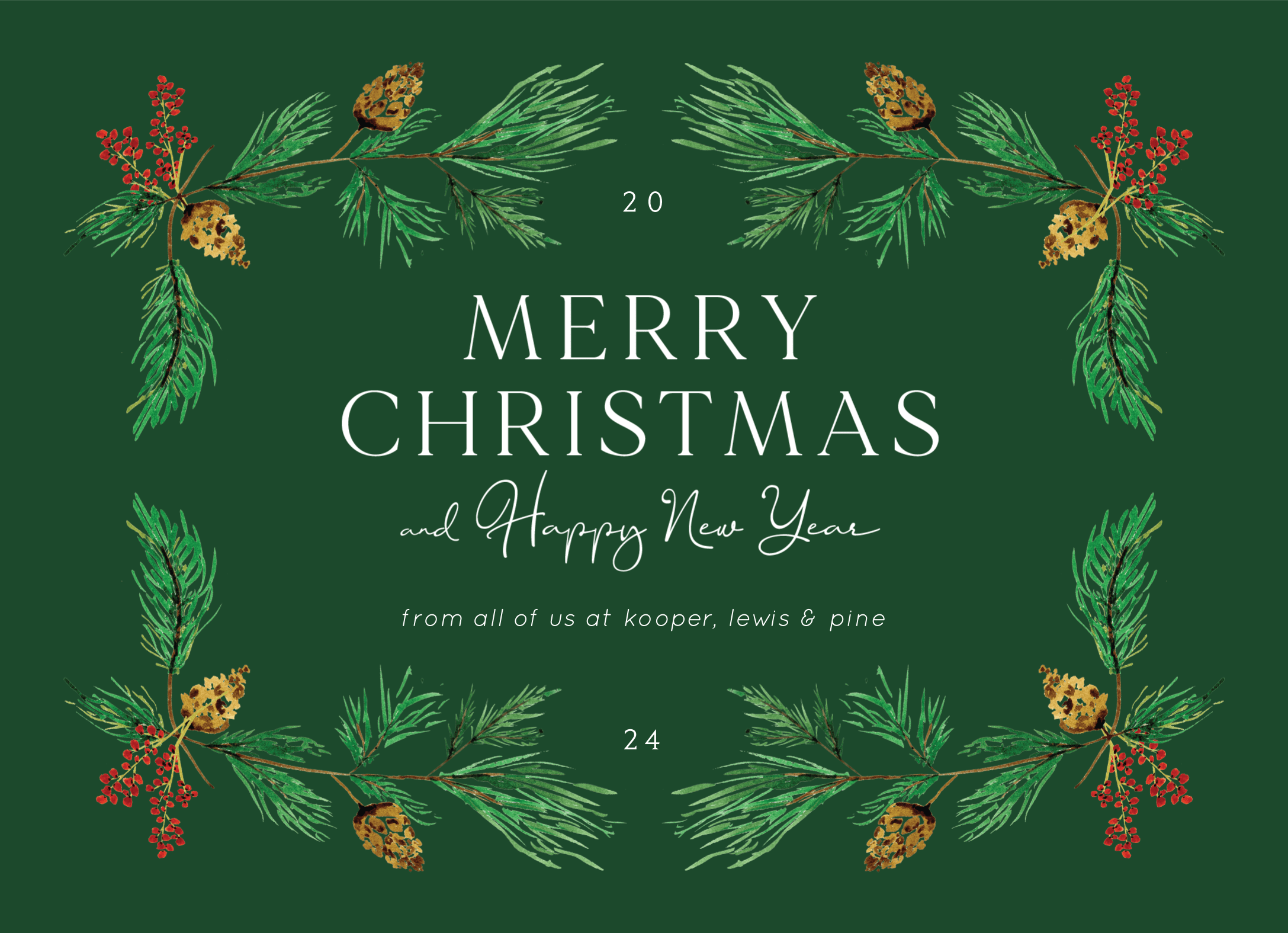 Pine Garland Frame
