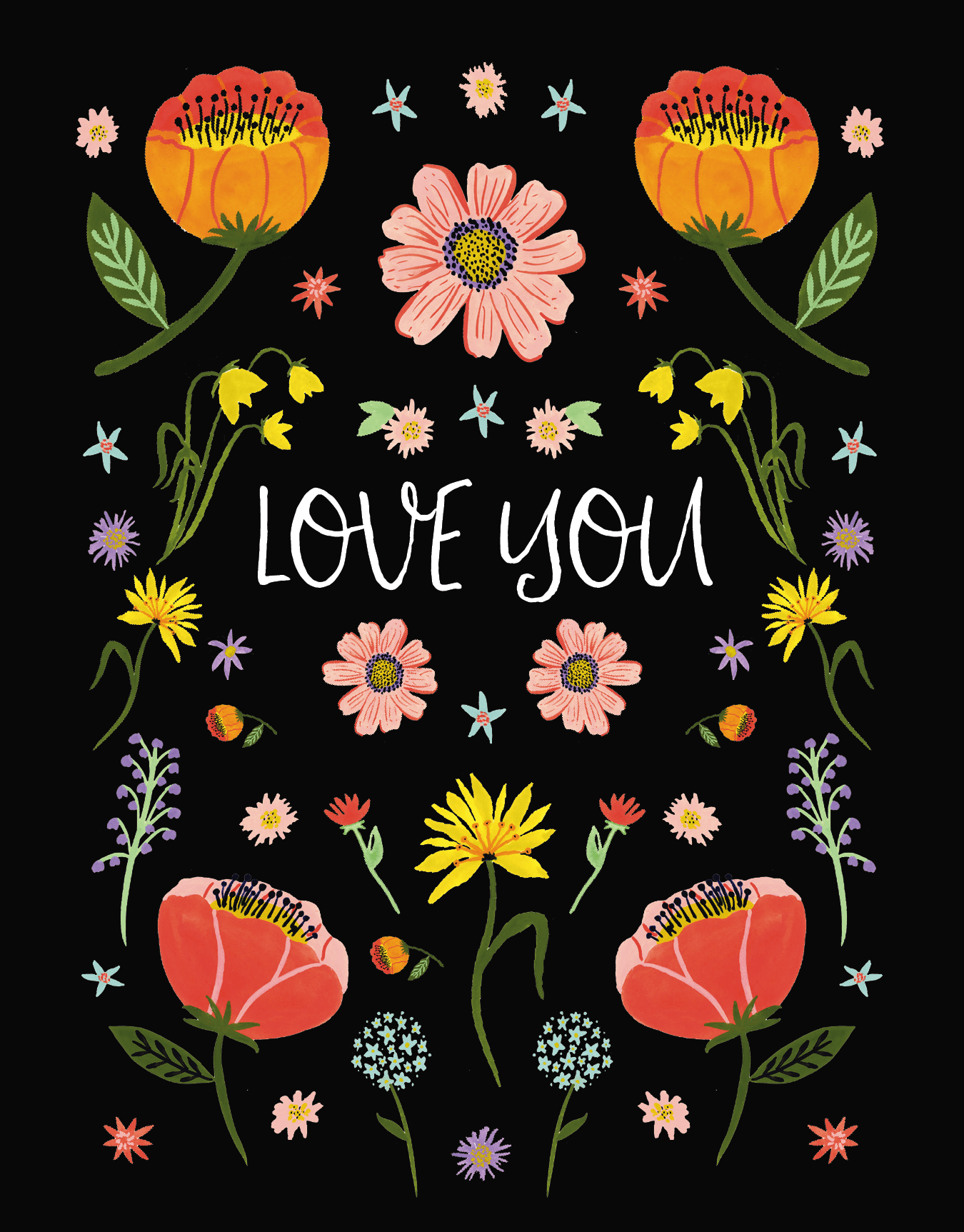 Floral Corners Love You