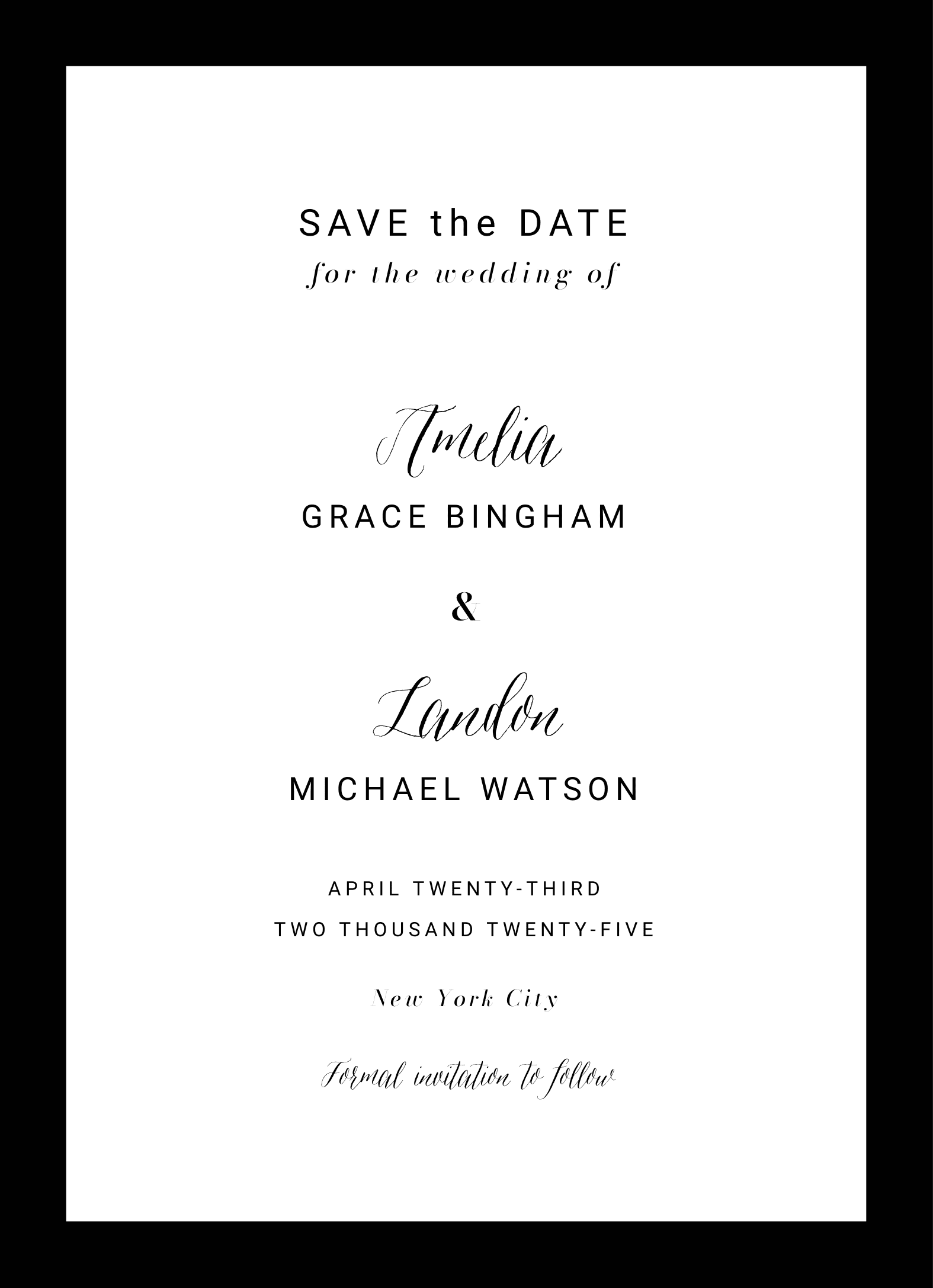 Elegant Black Frame 