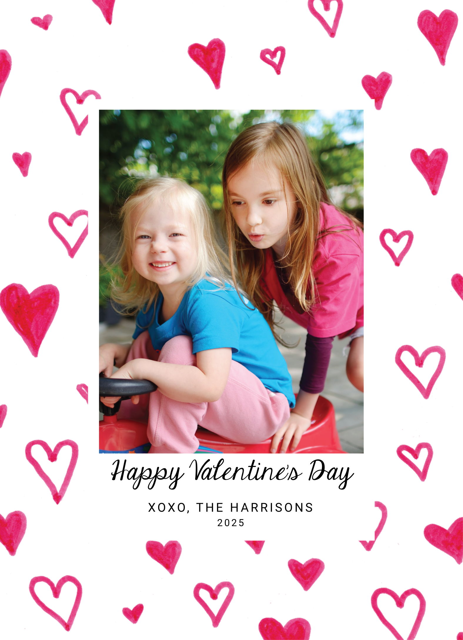 Red Hearts Frame