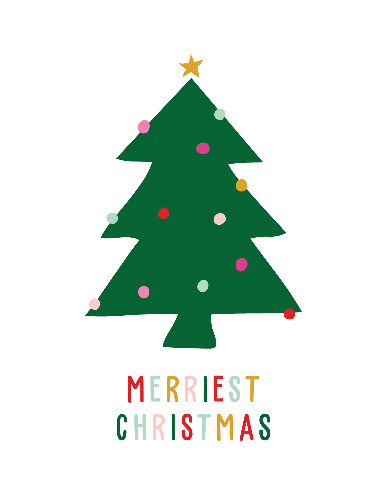 Cutout Christmas Tree